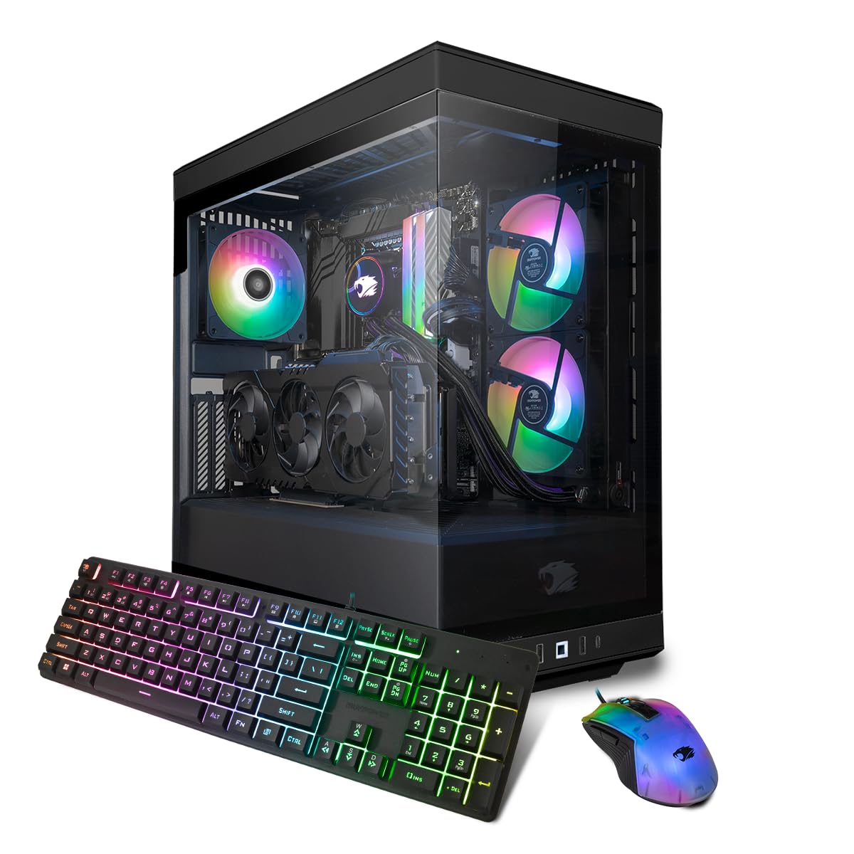 iBUYPOWER Y40 Black Gaming PC Computer Desktop Y40BA7N47TS01 (AMD Ryzen 7 7700X, RTX 4070 Ti Super 16GB, 32GB DDR5 5600 RGB (16x