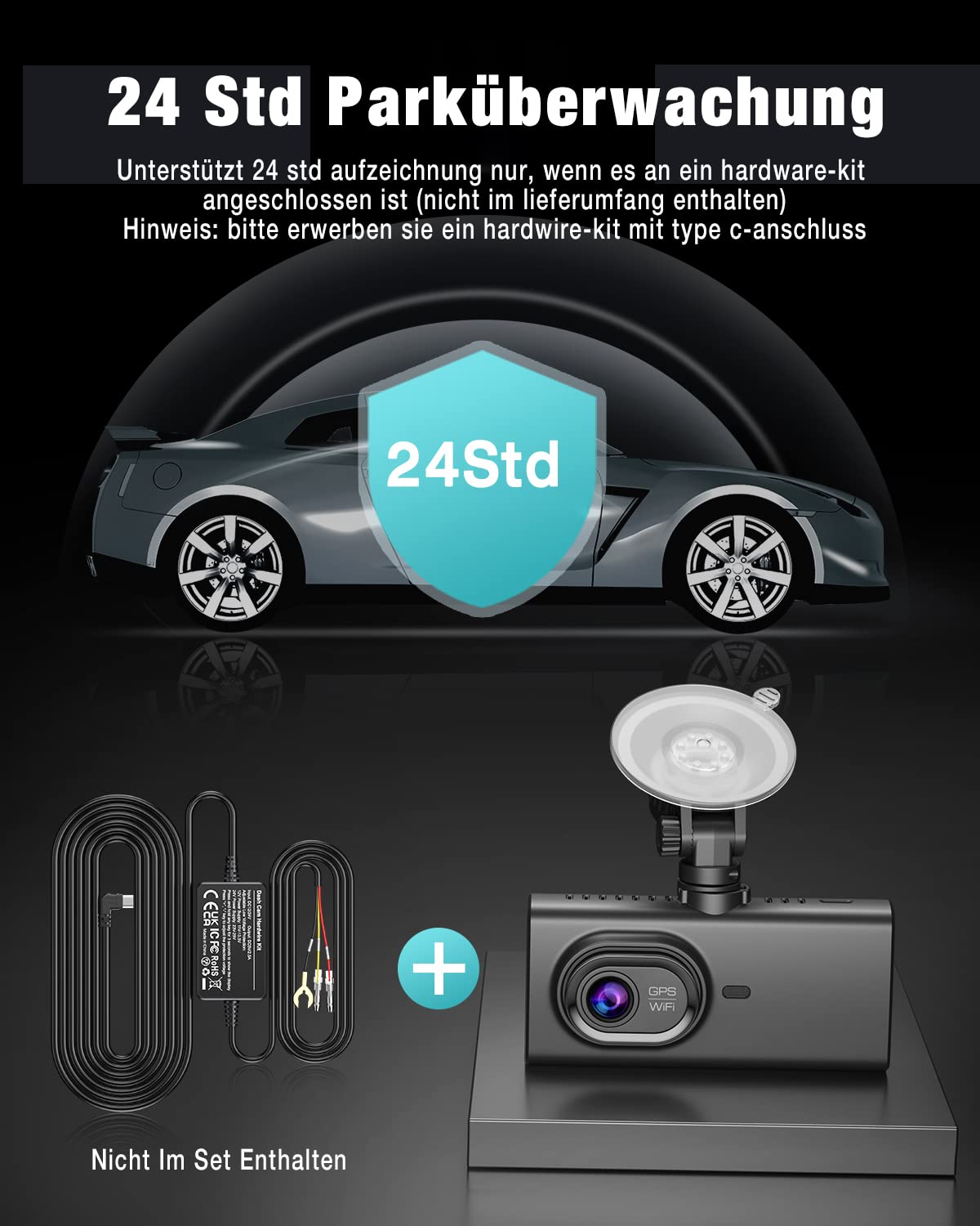 4K 3 Channel Dash Cam With 64Gb Card, 4� Ips Touch Screen Built In 5G Wifi & Gps Dash Cam Front And Rear Inside 4K+1080P+1080P, Ir Night Vision, 170�Wide Angle, Wdr, Parking Mode, G Sensor