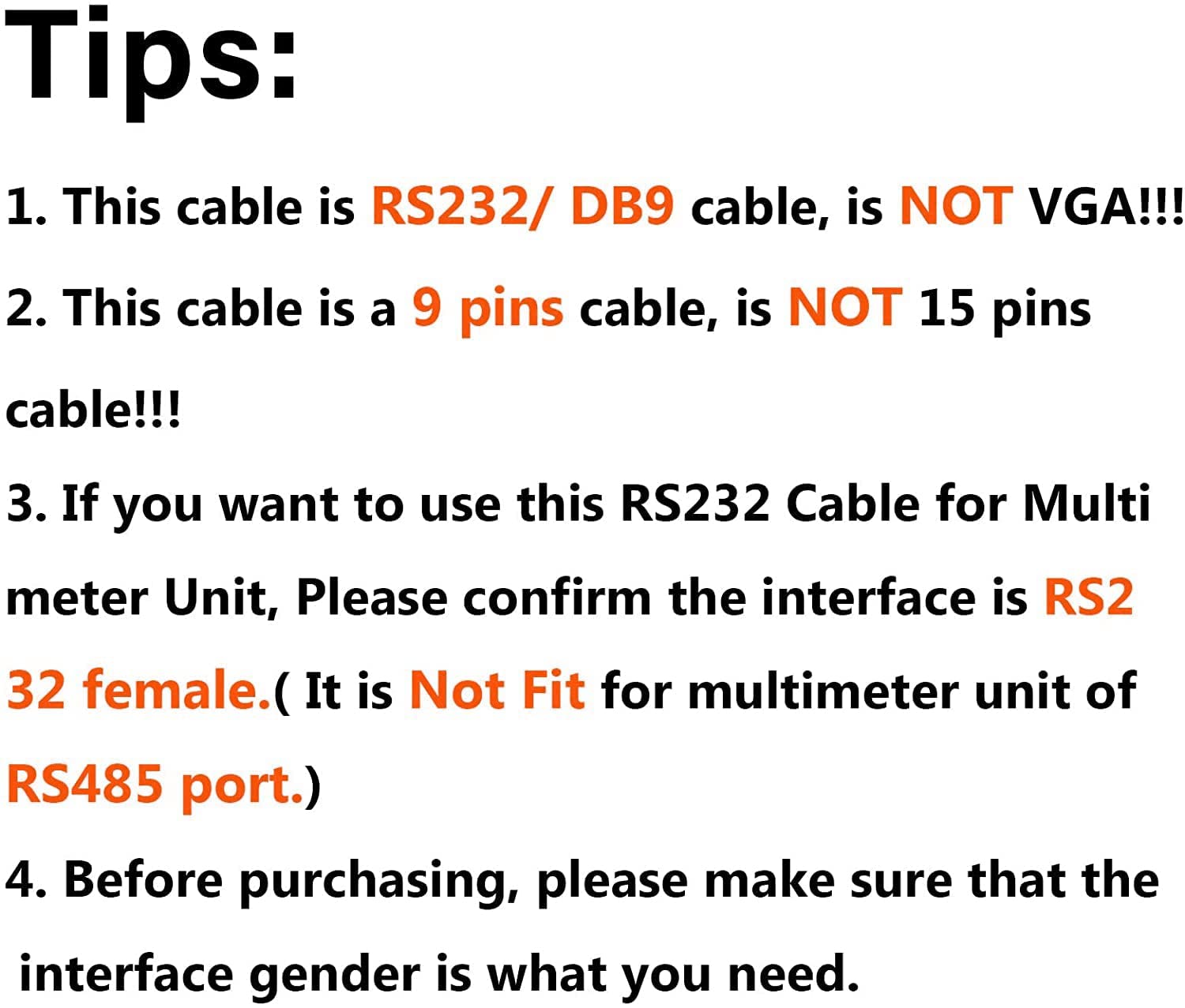 Cablecreation [2-Pack] Usb To Rs232 Adapter With Pl2303 Chip 6.6 Ft, Usb 2.0 To Rs232 Female Db9 Serial Converter Cable For Cash