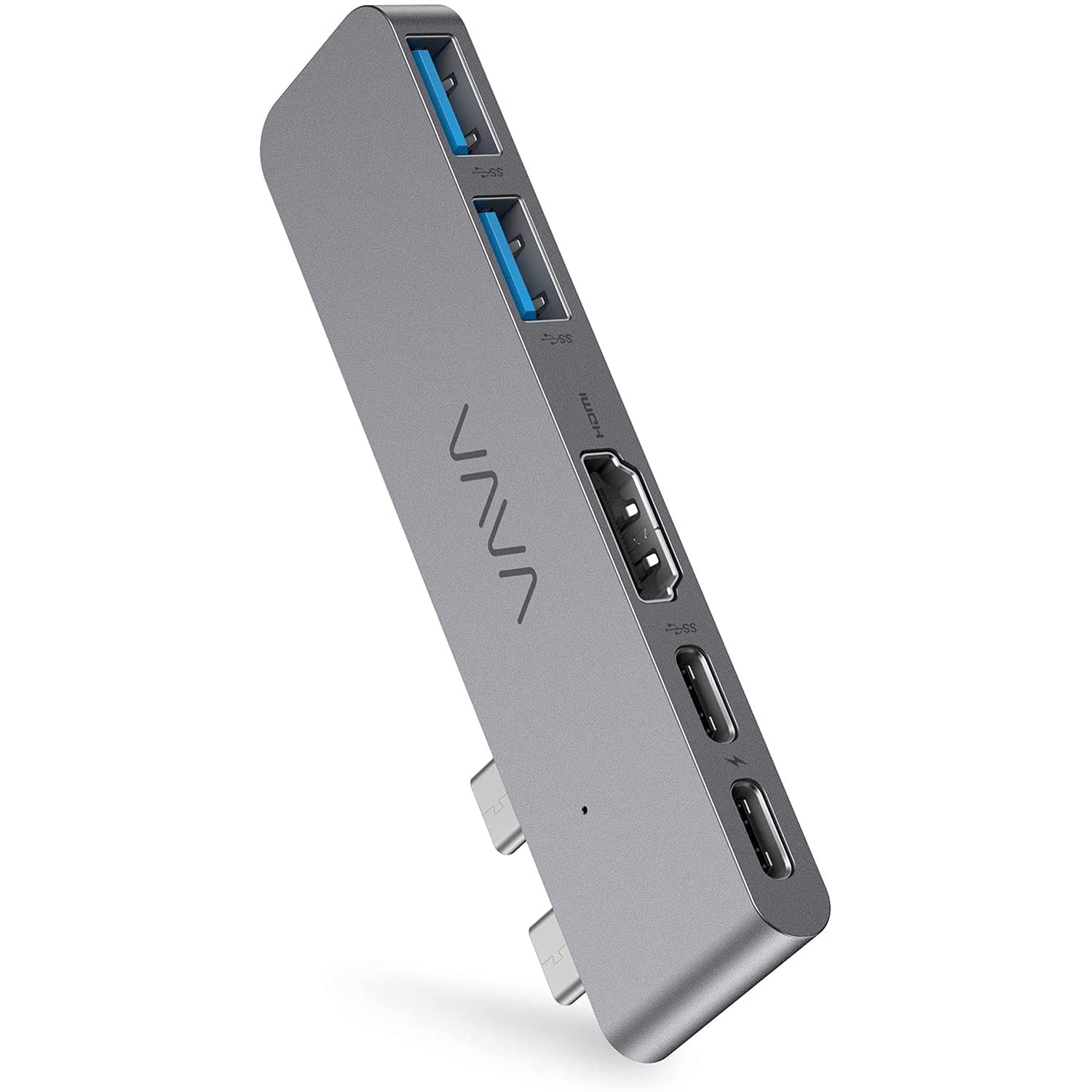 VAVA 5-in-2 USB C Hub Versatile Port up to 5K@60Hz, Ultra-Slim Dual-Monitor Adapter, 100W fast Charging, 40Gb/s Data Transfer, U