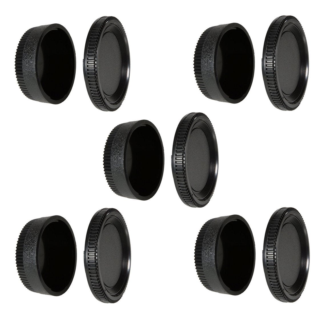 Camdesign Camera Body Cap And Rear Lens Cover Compatible With Nikon D7500 D750 D3400 D3300 D3200 D5500 D5300 D5200 D5100 D5000 D