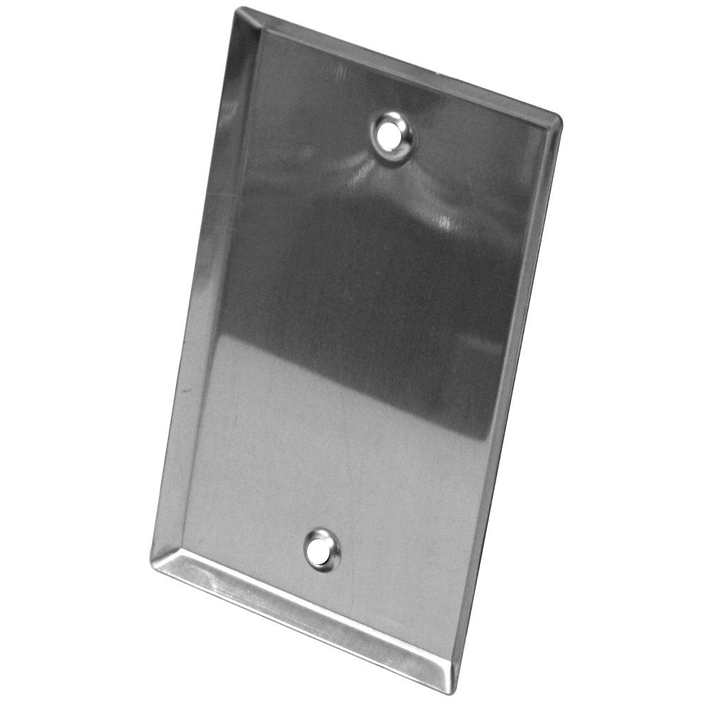 Seismic Audio Sa Plate9 Stainless Steel Blank 1 Gang Wall Plate With For Cable Installation
