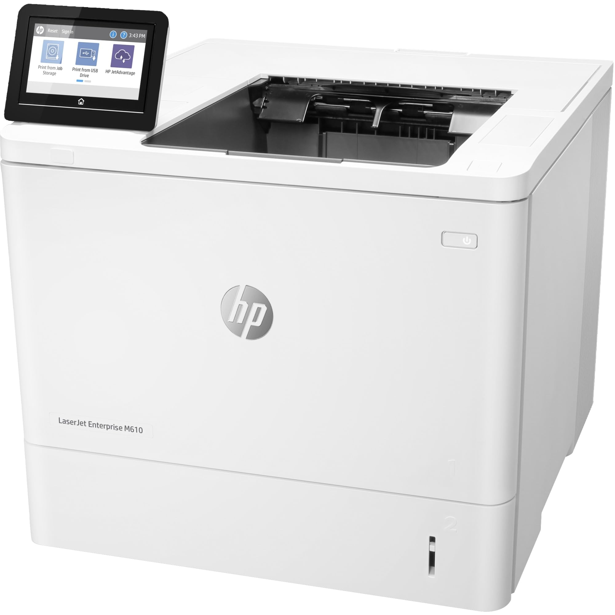 Hp Laserjet Enterprise M610Dn Monochrome Printer With Built-In Ethernet & 2-Sided Printing (7Ps82A), White