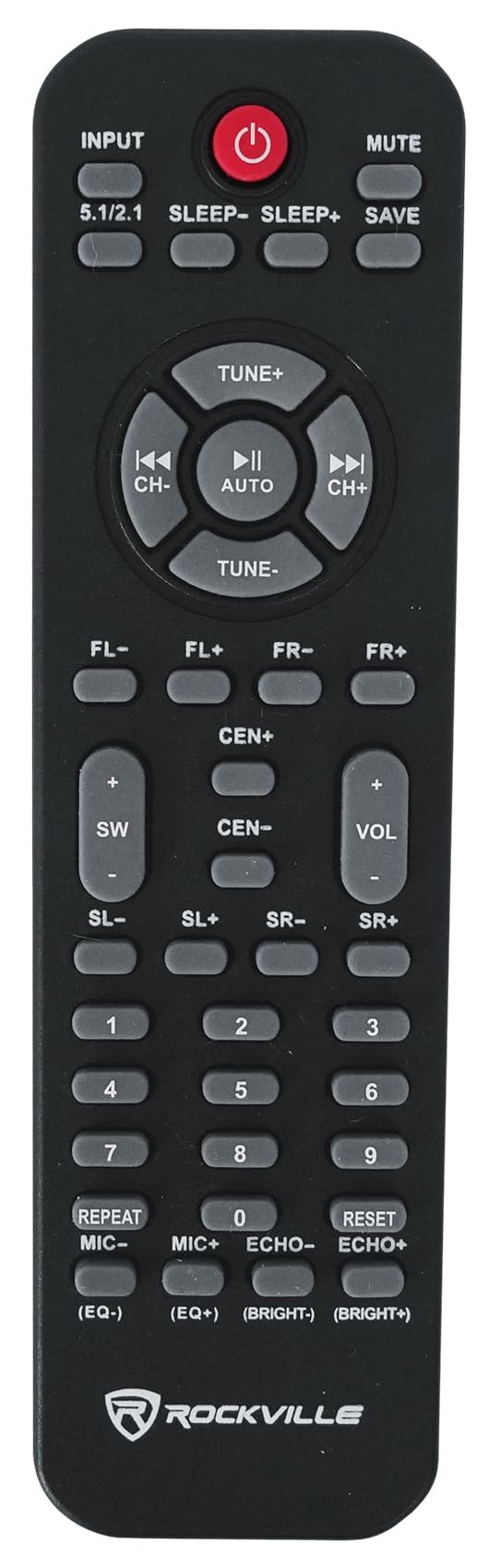 Rockville Hts820 1500W 5.1 Channel Home Theater System With 8'' Subwoofer, Bluetooth, Usb, Includes Remote And Speaker Mounts