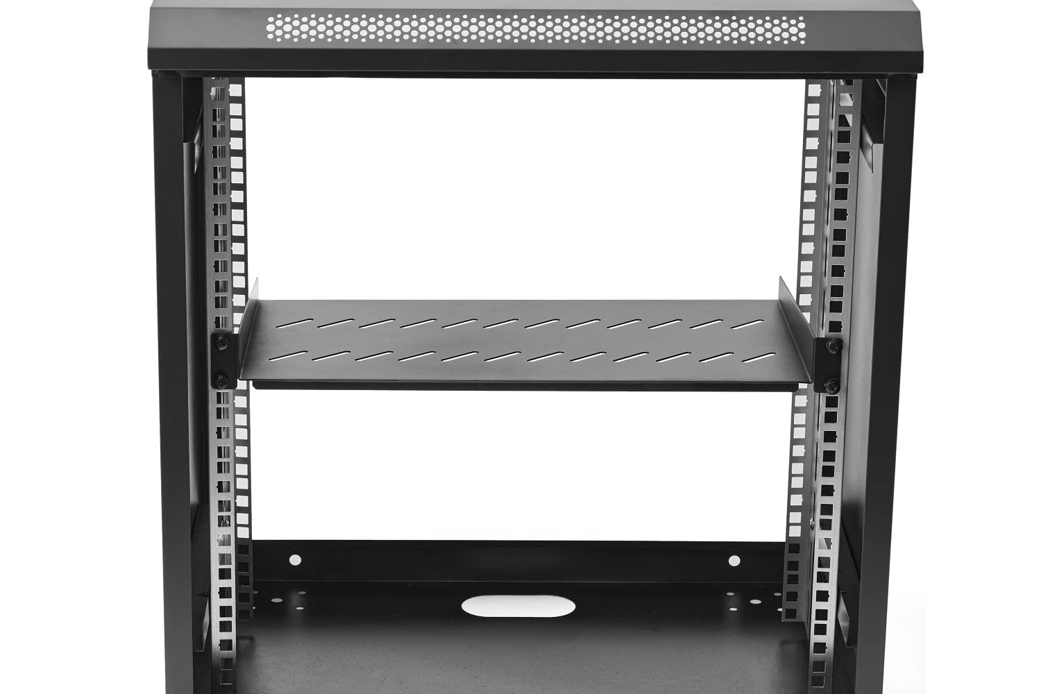 Braveyczc 1U Server Rack Shelf Rack Mount Tray 10'' Deep For 19'' Network Cabinet And Equipment Rack Universal Vented Rackmount