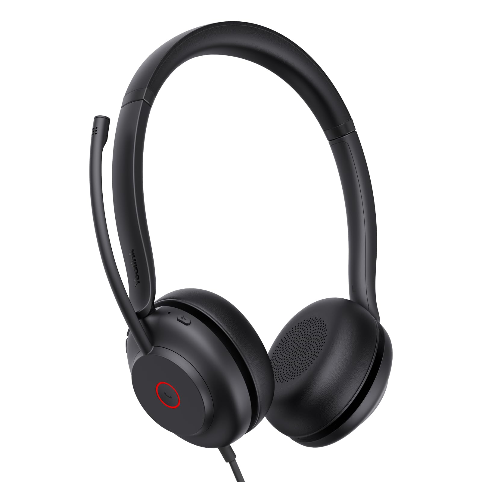 Yealink Uh35 Wired Headset, Usb Headset With Noise Cancelling Mic, Optimized For Skype And Zoom And Other Leading Conferencing P