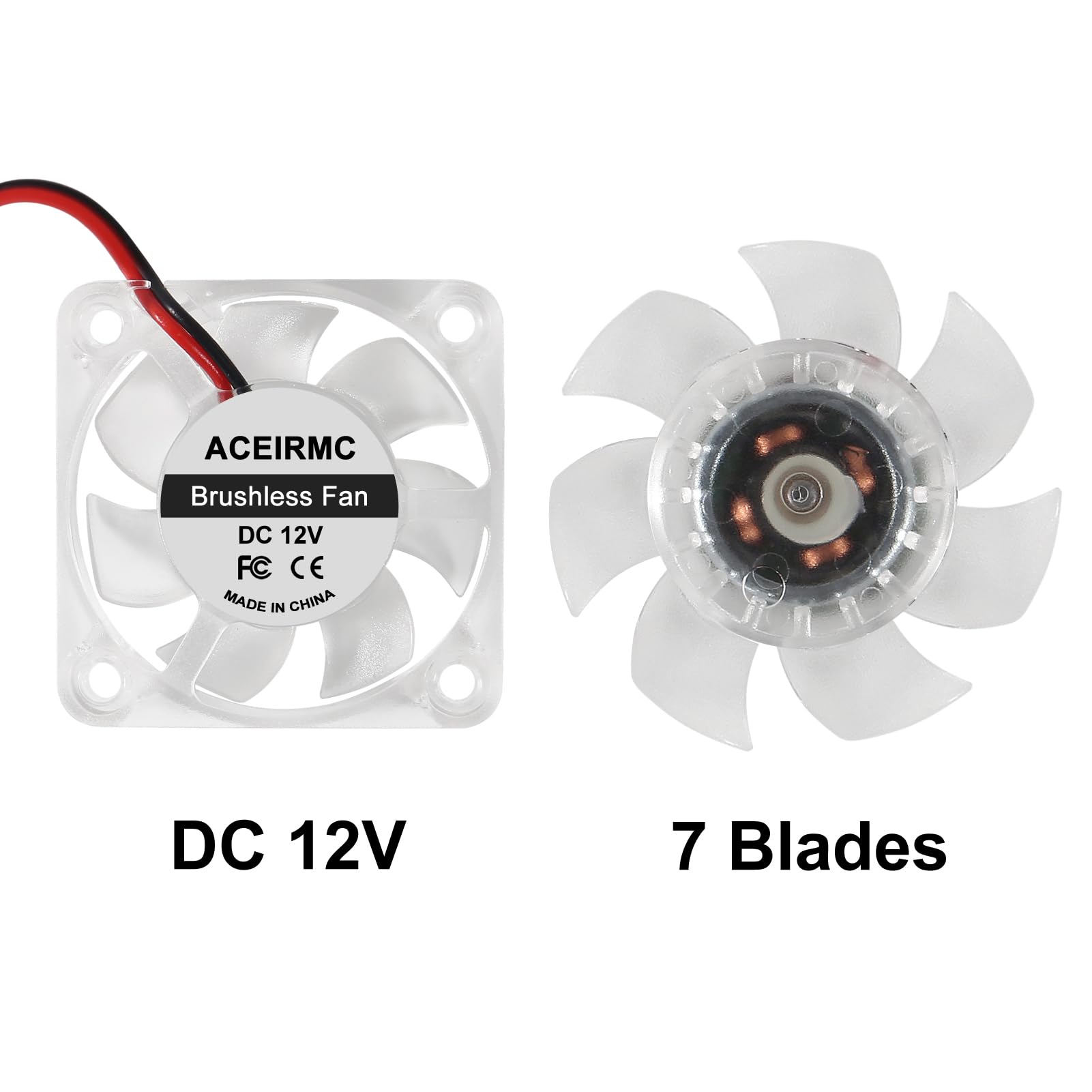 Aceirmc 4Pcs 4010 Fan 3D Printer Fan Dc 12V Mini Brushless Cooling Fan 40X40X10Mm Hydraulic Bearing Fan Rgb Led With 2 Pin Termi