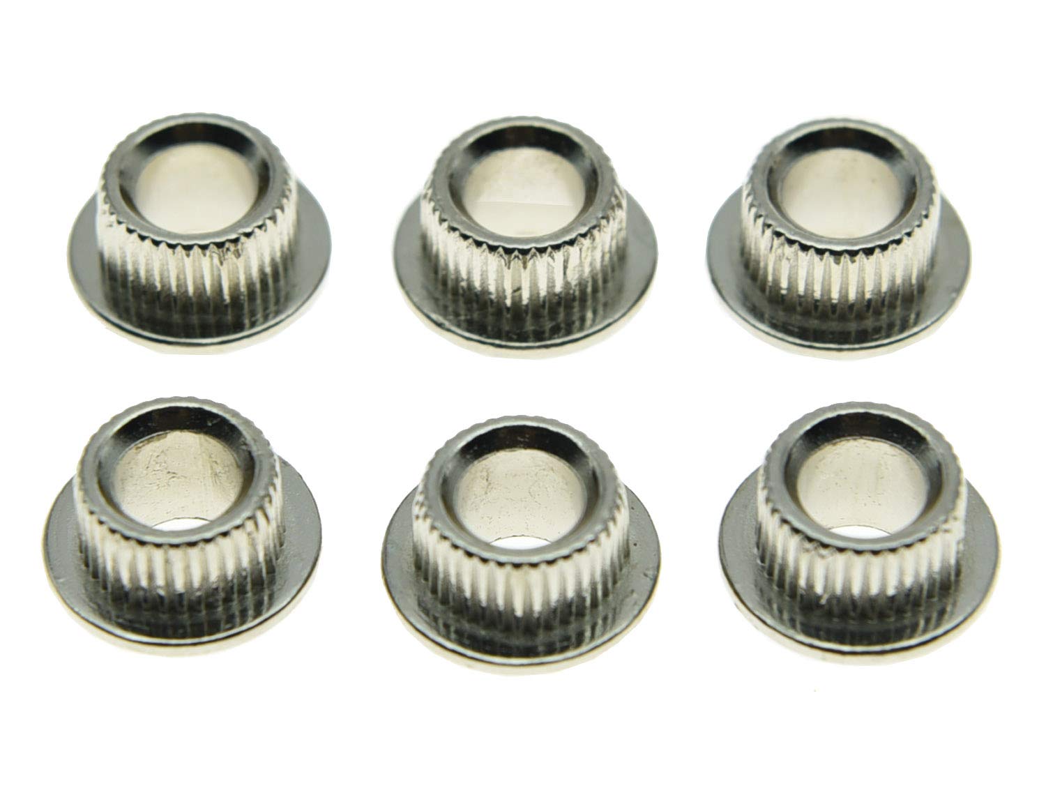 Kaish Metal Nickel 10Mm Vintage Guitar Tuning Keys Conversion Bushings Adapter Ferrules