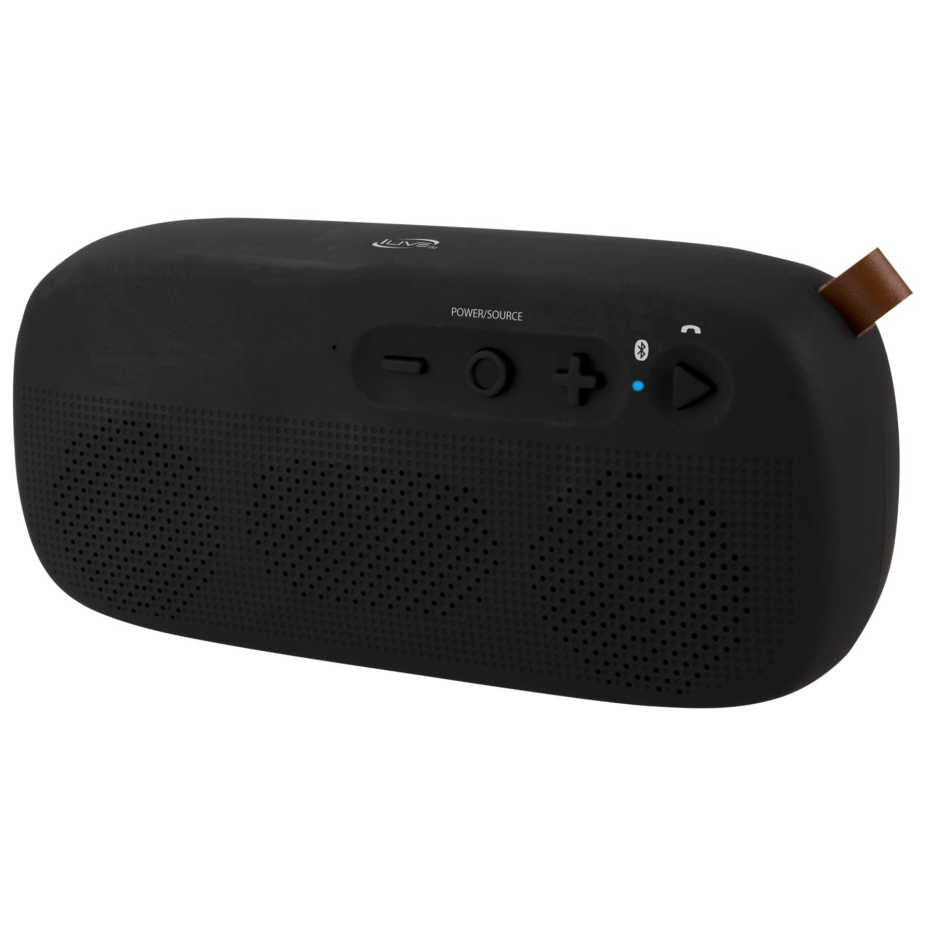 Ilive Water Resistant Wireless Speaker, 8.27 X 1.8 X 3.82 Inches, Built In Rechargeable Battery, Black (Isbw249B)
