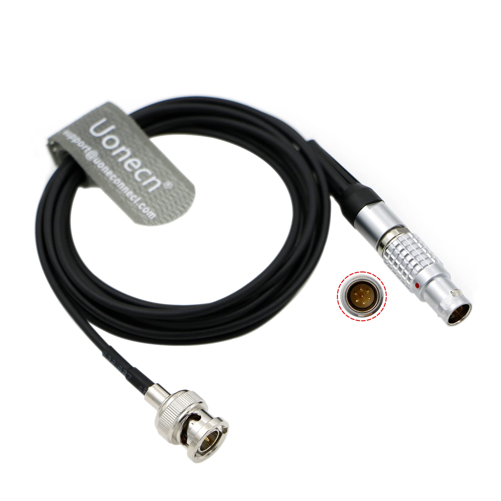 Uonecn Nor1438 Bnc To 1B 7 Pin Male Run Stop Cable For Measuring Instruments Norsonic System.