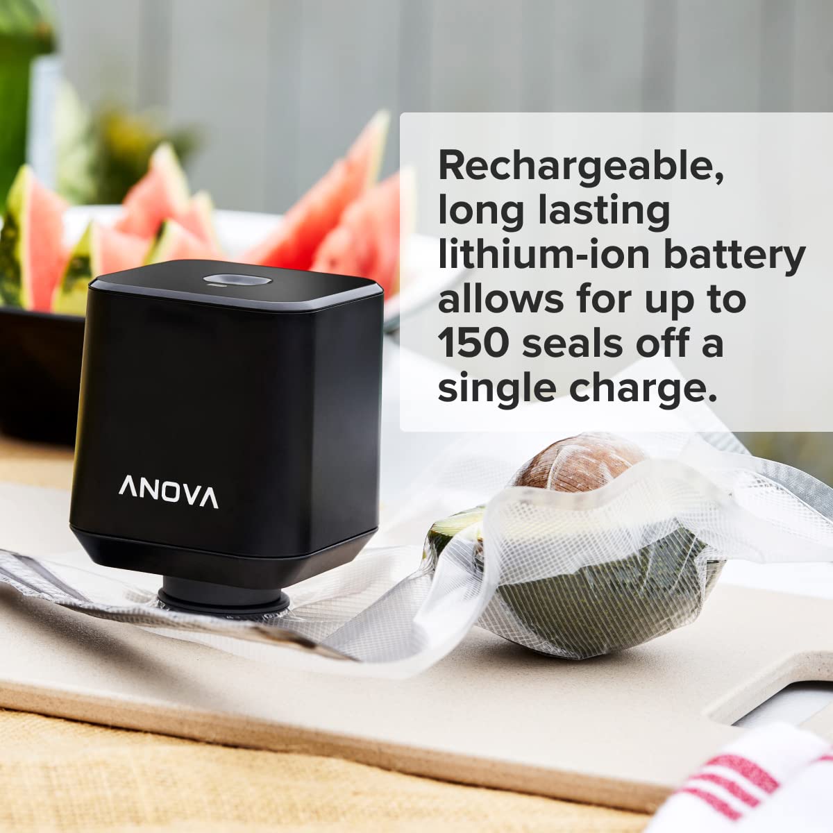 Anova Culinary Precision Port Handheld Vacuum Sealer,Black