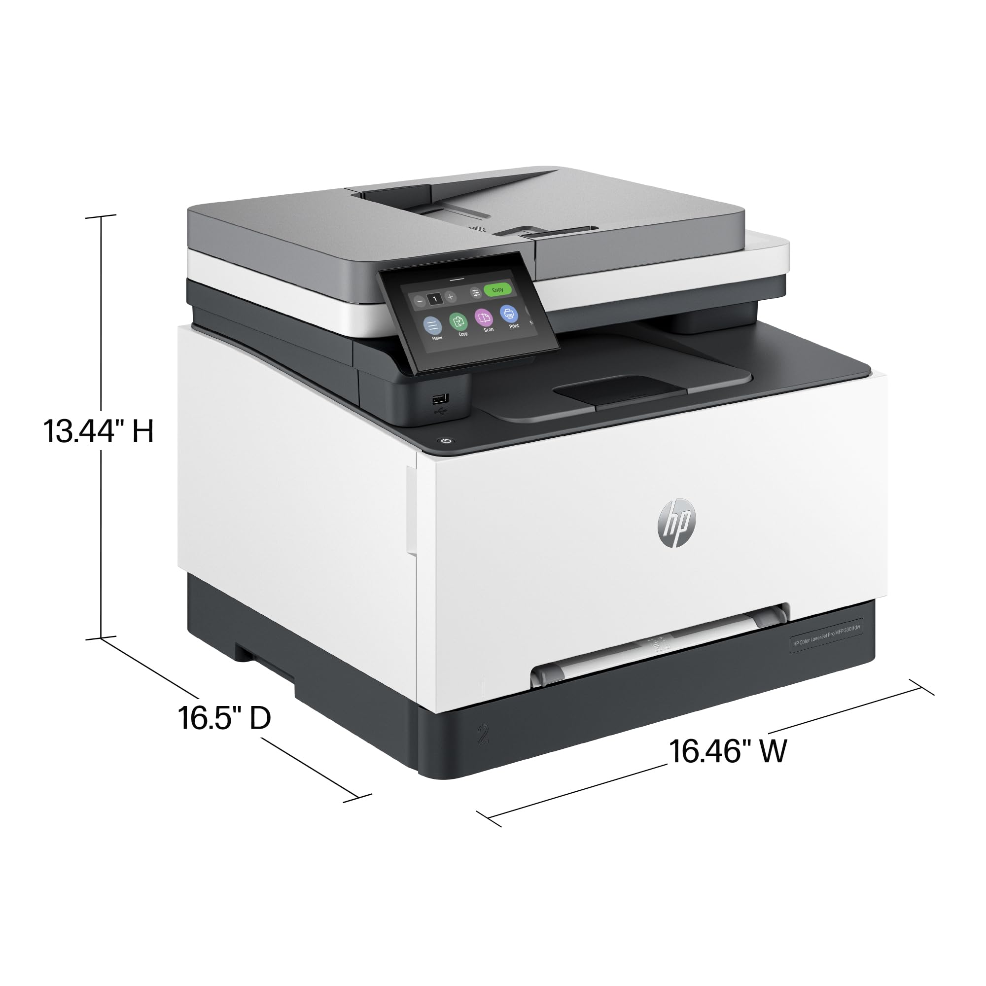 Hp Color Laserjet Pro Mfp 3301Fdw Wireless All In One Color Laser Printer, Office Printer, Scanner, Copier, Fax, Adf, Duplex, Be