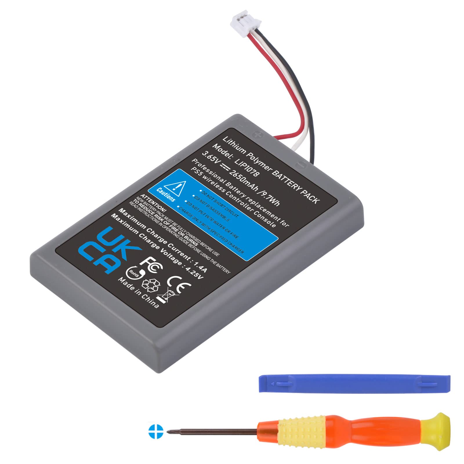 Tectra Ps5 Controller Battery, Lip1708 Battery For Sony Playstation 5 Ps5 Dualsense Wireless Controller Cfi Zct1W Gamepad