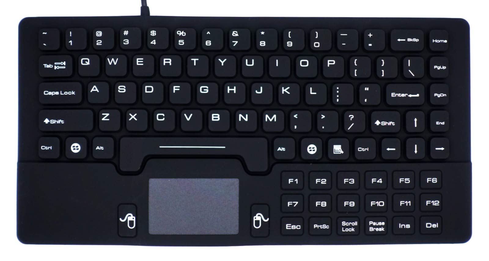 Dsi Waterproof Mini Keyboard With Touchpad Ip68 Washable Silicone Kb Jh Ikb89