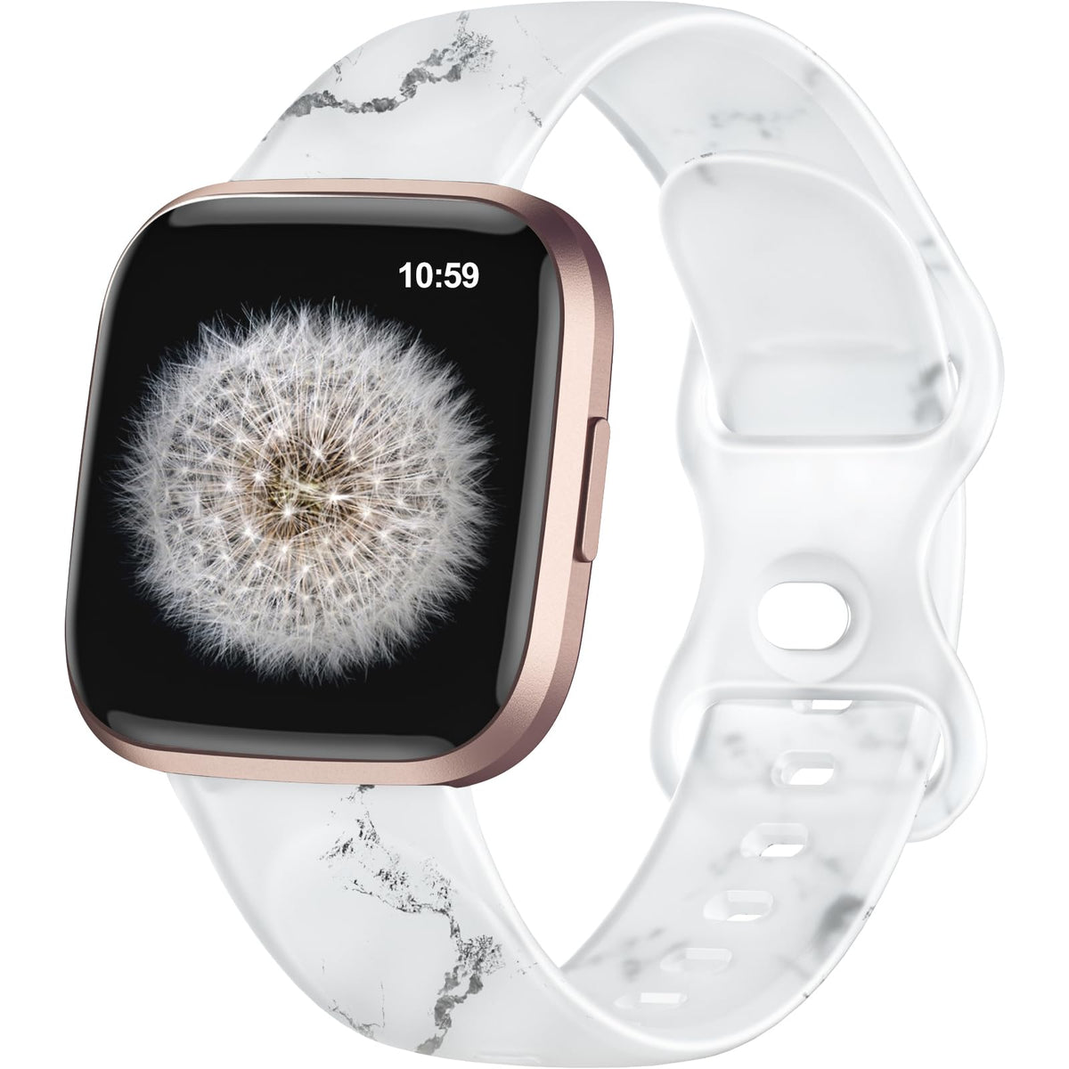 Geak Transparent Strap Compatible With Fitbit Versa Bands-Fitbit Versa 2 Watch Bands Women Stylish Pattern Printed Fadeless Wris