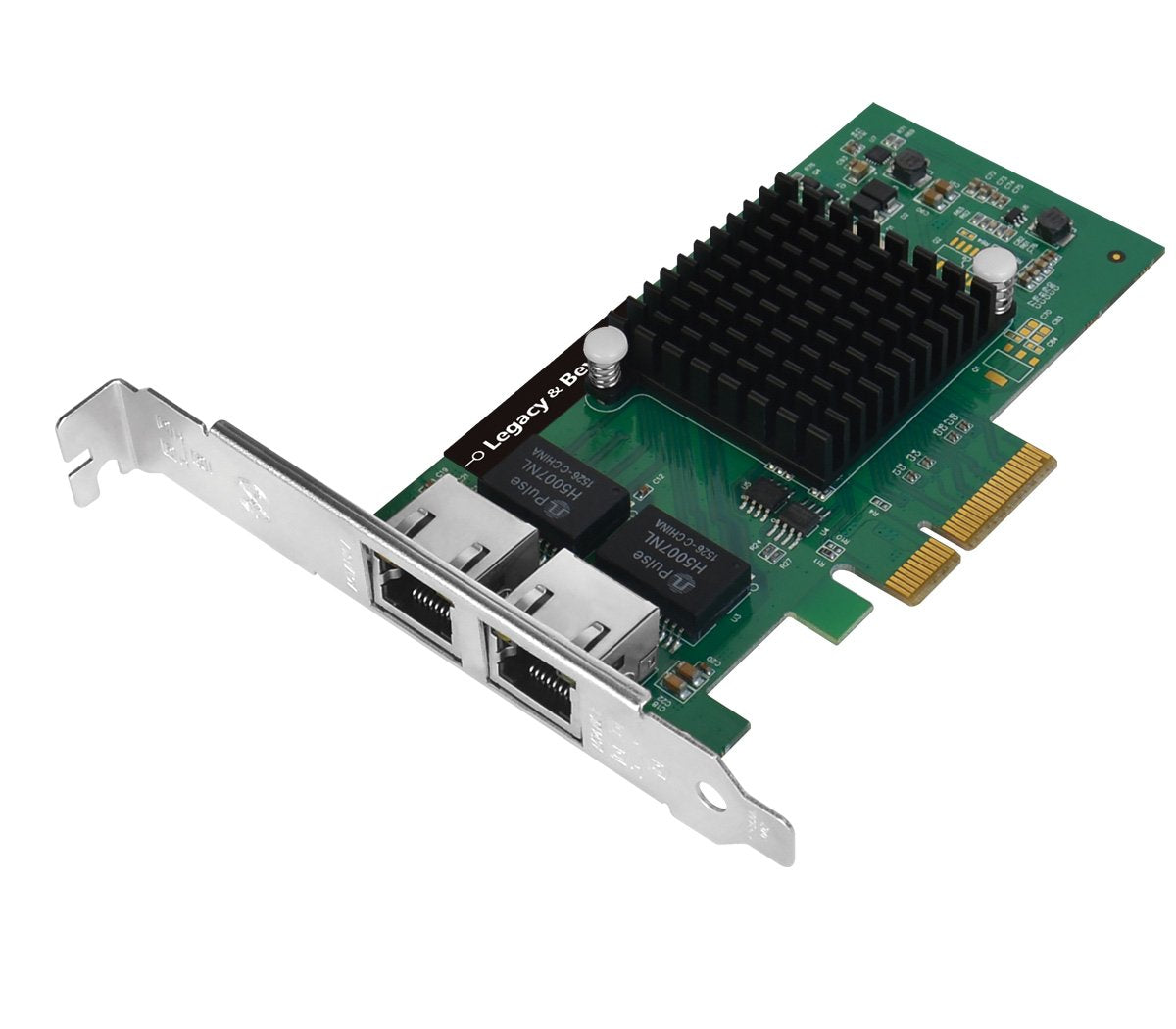 Siig Dual Port Gigabit Ethernet Pcie 4 Lane Card I350 T2 Network Adapter Pci Express X4 Low Profile Ethernet Green (Lb Ge0014 S1