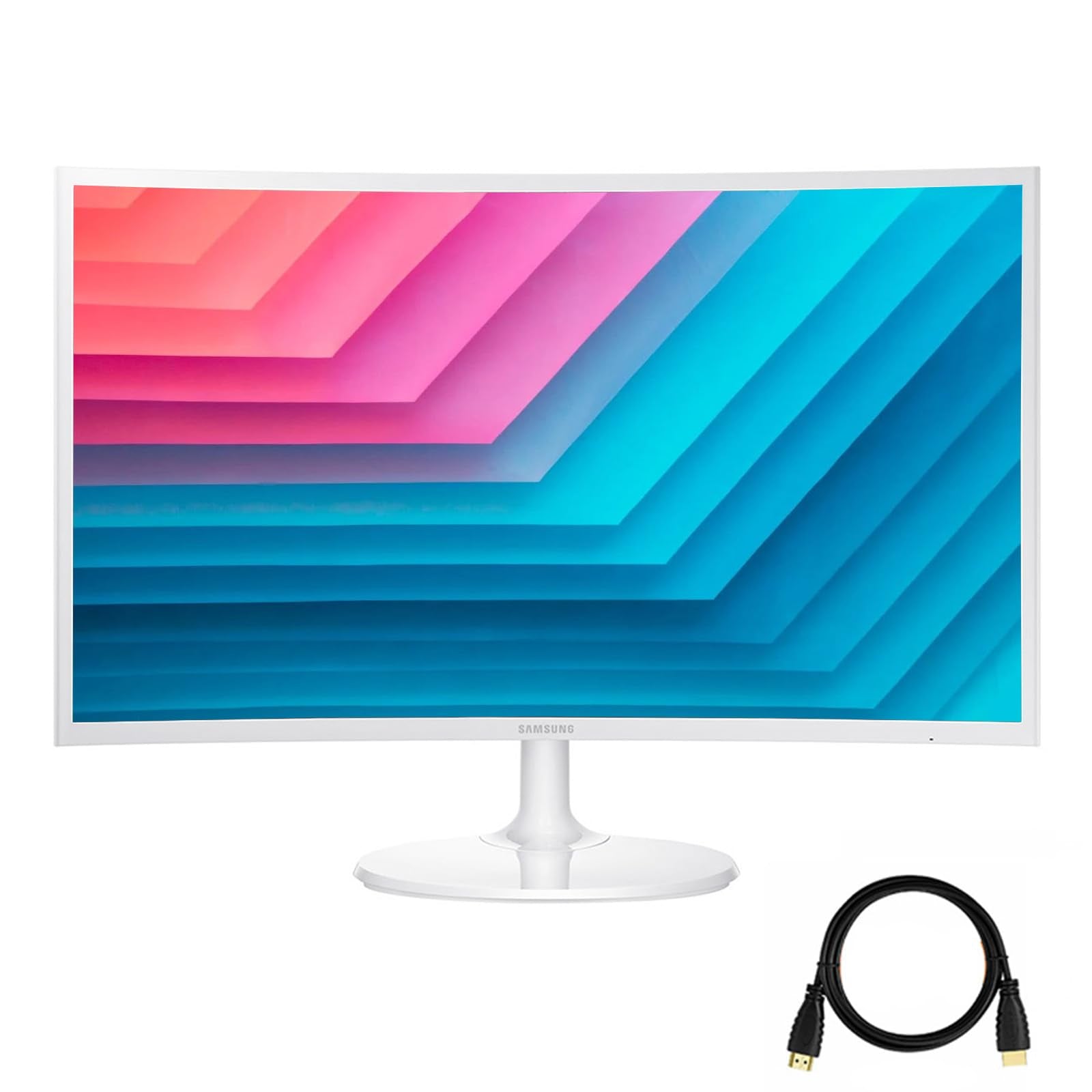 SAMSUNG Curved Monitor for Business Gaming 27 FHD 1920 * 1080 LED Widescreen AMD FreeSync 4ms Response Time 60Hz Refresh Rate Ul