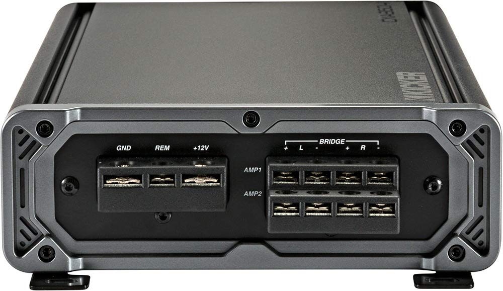 Kicker Amplifier And Amp Kit Package Of 2 Items - Cx Series 360W Rms Class Ab 4-Channel Amplifier And Complete 8Awg Wiring Kit