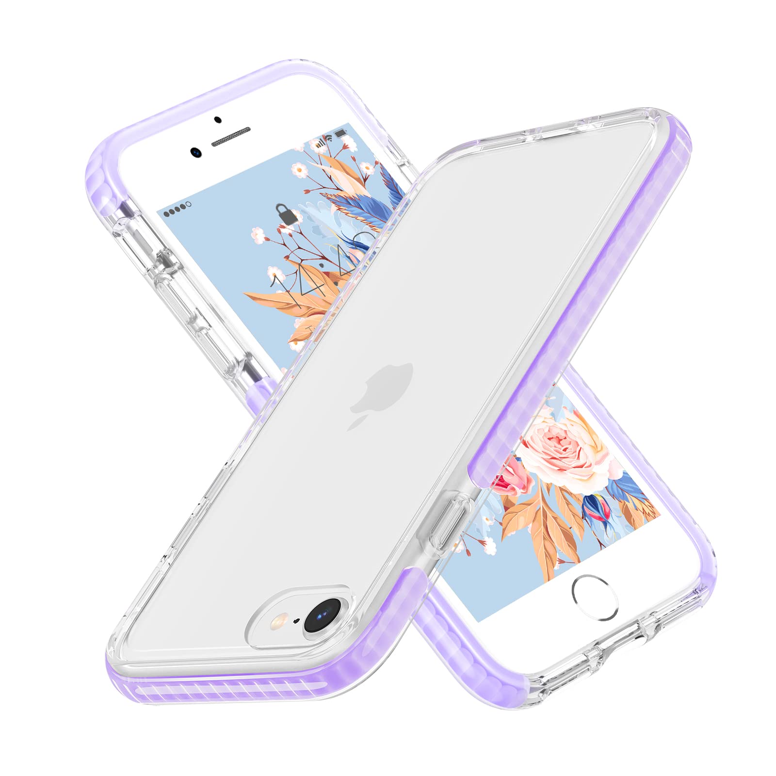 Mateprox Iphone Se 2022 Case,Iphone Se 2020 Case, Iphone 8 Case Iphone 7 Case Clear Shield Heavy Duty Anti Yellow Anti Scratch S