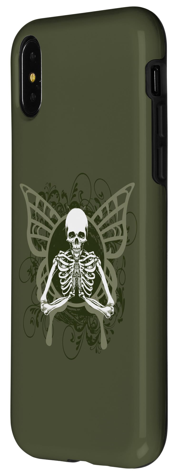 Iphone X/Xs Aesthetic Y2K Fairy Wings Skeleton Alt Grunge Case