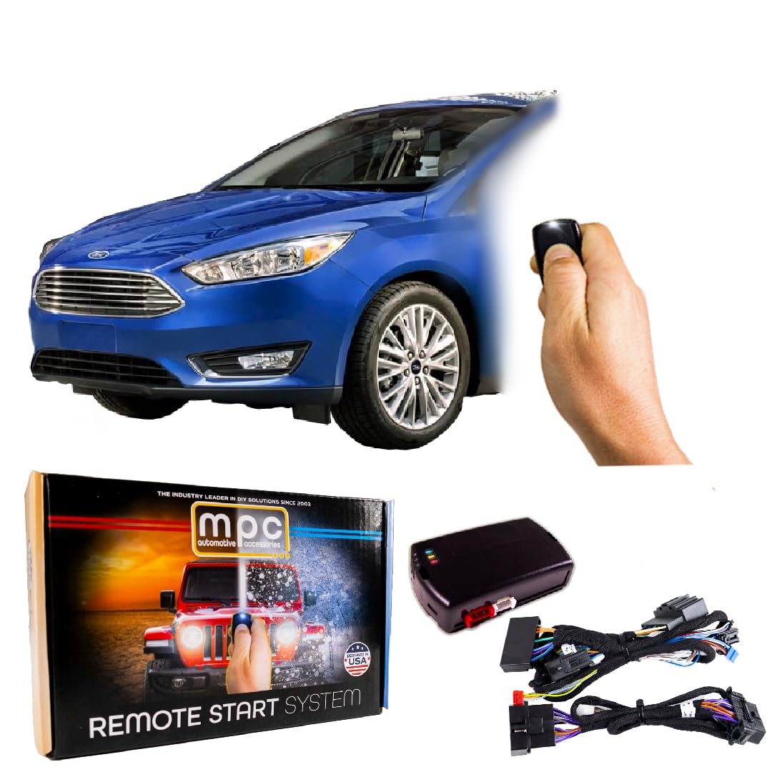 MPC Factory Remote Activated Remote Start Compatible with 2016-2018 Ford Focus - Key-to-Start - Gas - Plug & Play - Premier USA 