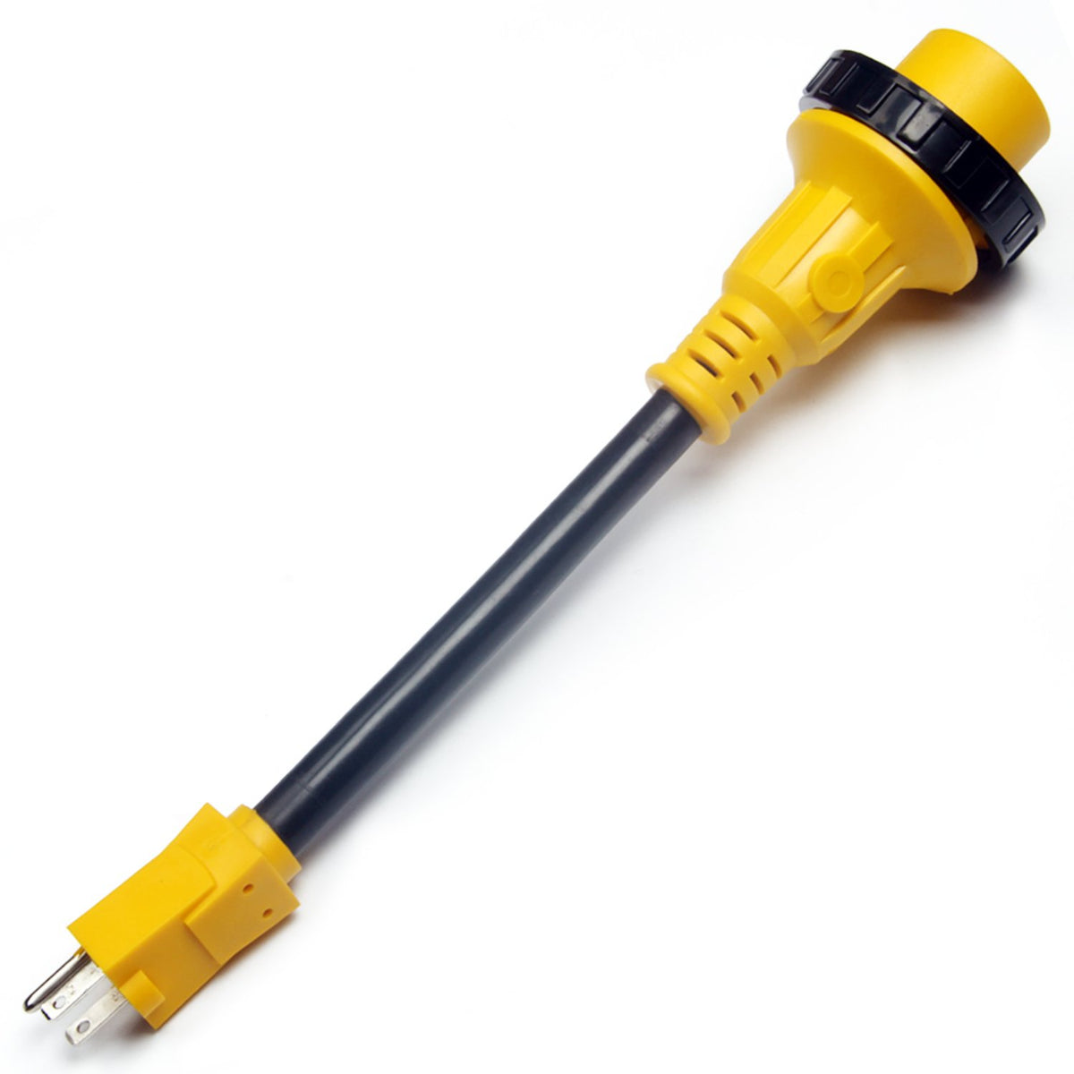 Rv Adapter Cords 15 Amp (5 15P) Male To 30 Amp (L5 30R) Female With Twist Locking And Handle,30A 125V 12 Inch (Crt1530)