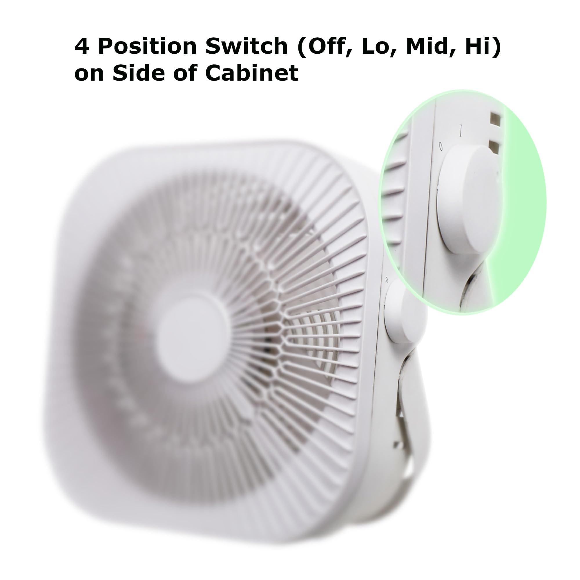 Optimus F 1023 Indoor Plug In Fan, Household, White