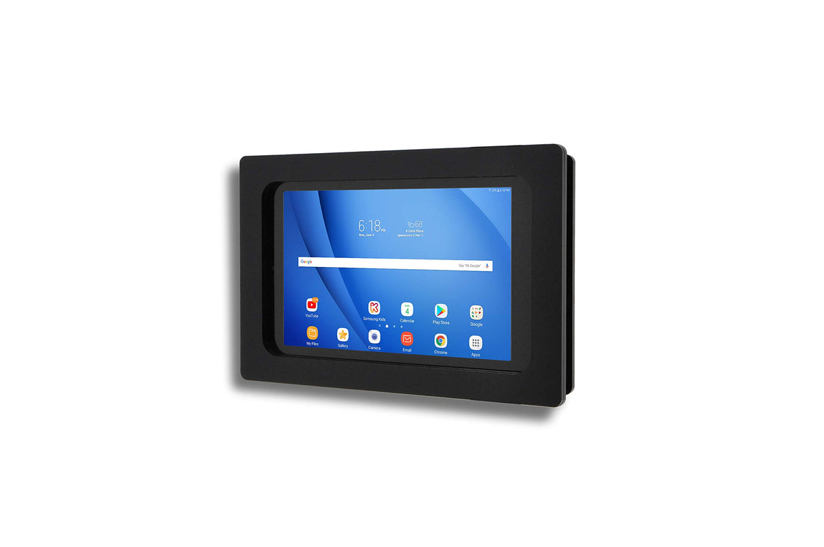 Tabcare Security Anti Theft Black Acrylic Vesa Enclosure For Samsung Galaxy Tab A 10.5 With Wall Mount Kit (Not Compatible With Tab A8 10.5)