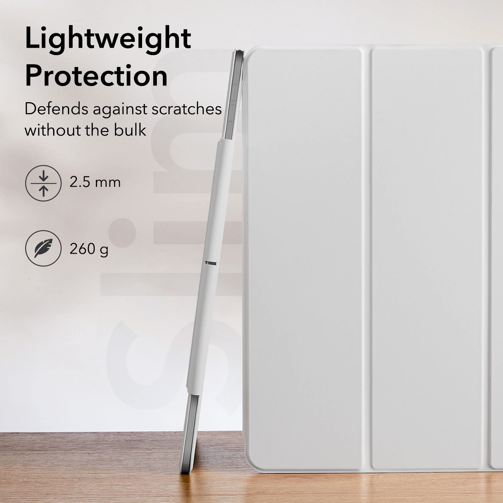 Esr For Ipad Pro 11 Inch Case, Ipad 11 Pro Case (2022/2021/2020, 4Th/3Rd/2Nd Generation), Convenient Magnetic Attachment, 2 Way Stand, Full Pencil 2 Support, Rebound Magnetic Case, Brilliant White