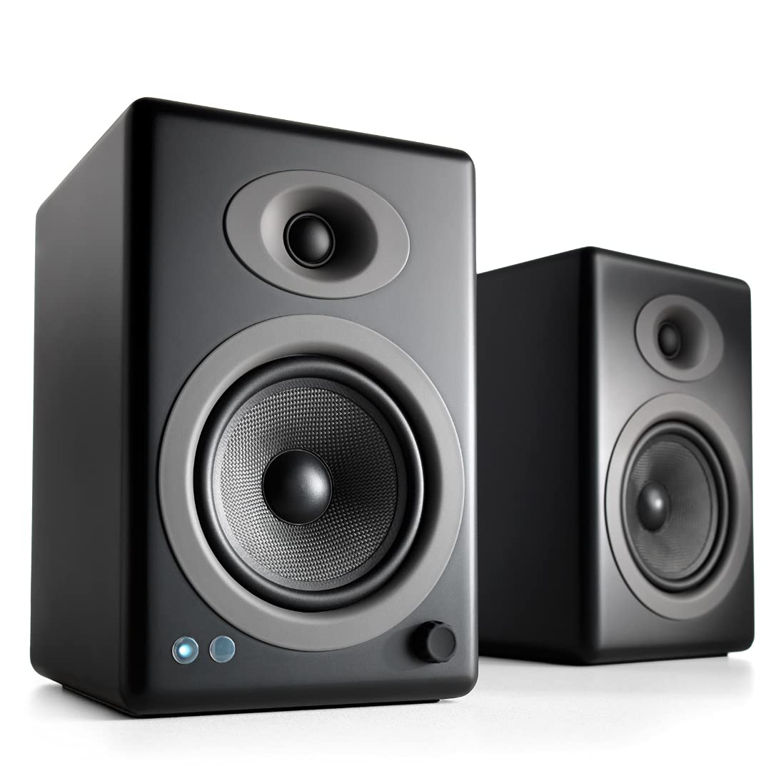 Audioengine Bookshelf Speakers   A5 150W Bluetooth Powered Speakers For Home Theaters And Studios