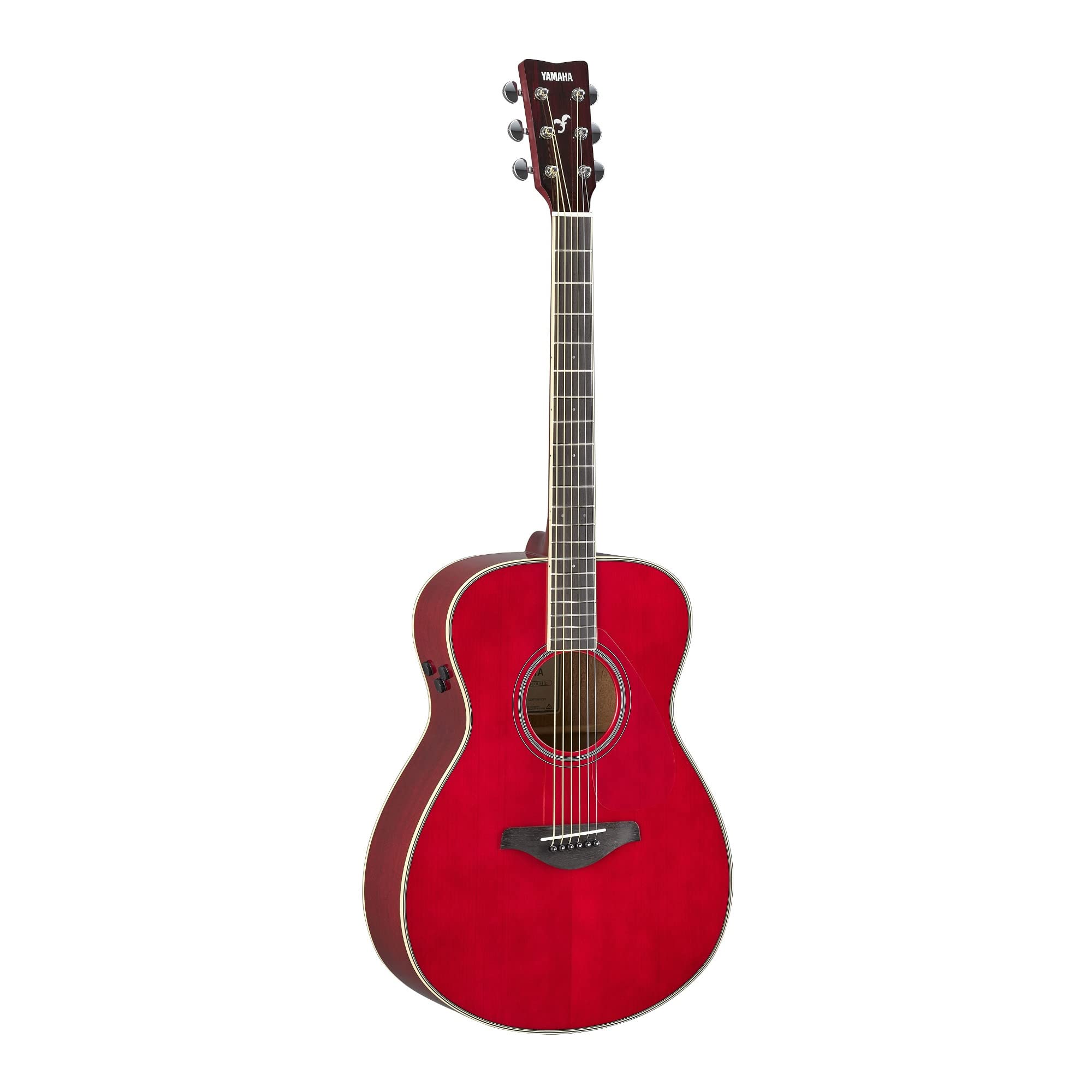 Yamaha Fgc-Ta Concert Cutaway Transacoustic Guitar W/ Chorus And Reverb, Ruby Red