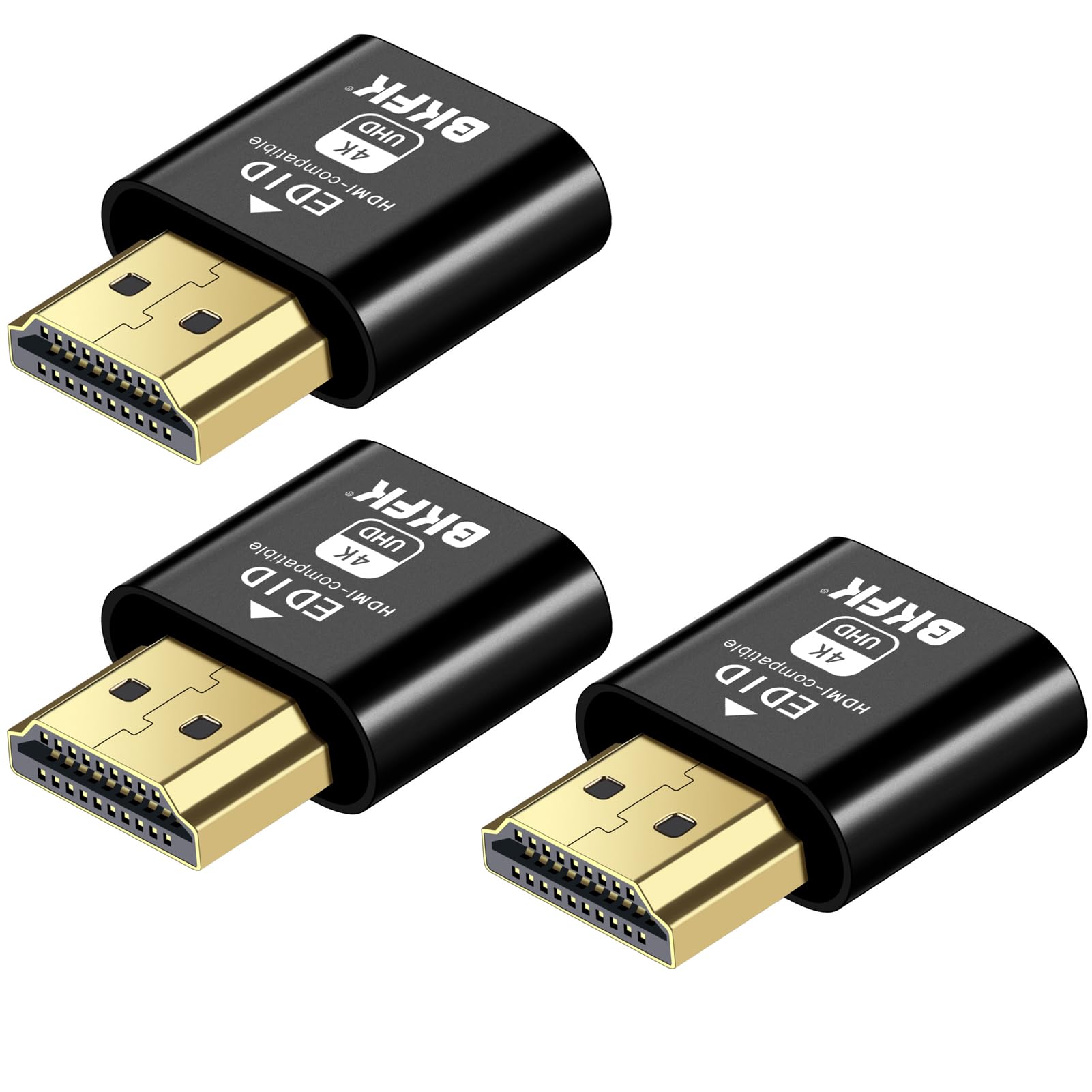 Bkfk Hdmi Dummy Plug 4K,Virtual Monitor Edid Emulator, Headless Display Adapter,Headless Hdmi Adapter,Hdmi Dummy,Supports Up To