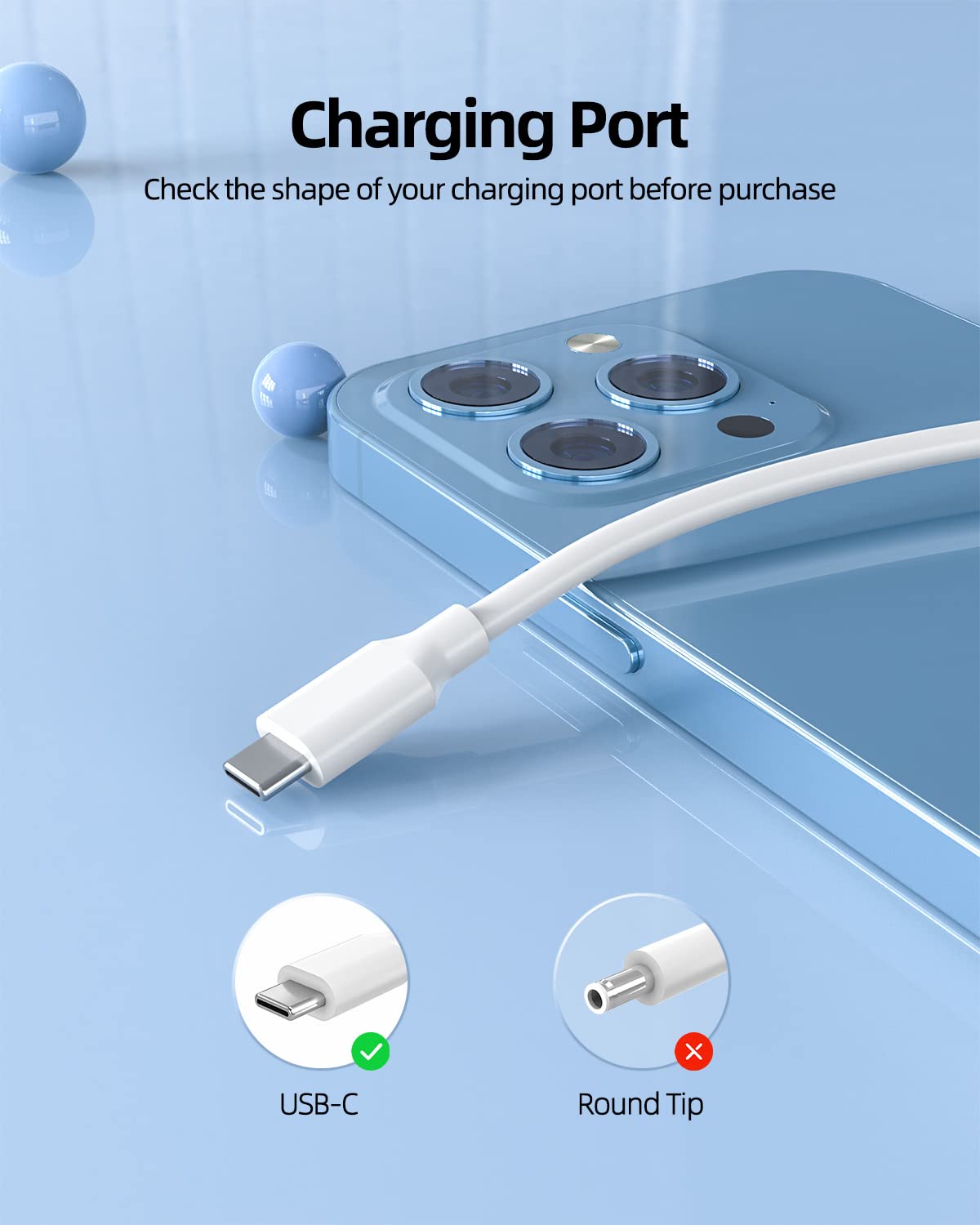 65W 45W Usb C Ac Charger Fit For Google Pixelbook,Pixelbook Go Ga00526 Us M3 Ga00519 Us Type C Laptop Power Supply Adapter Cord