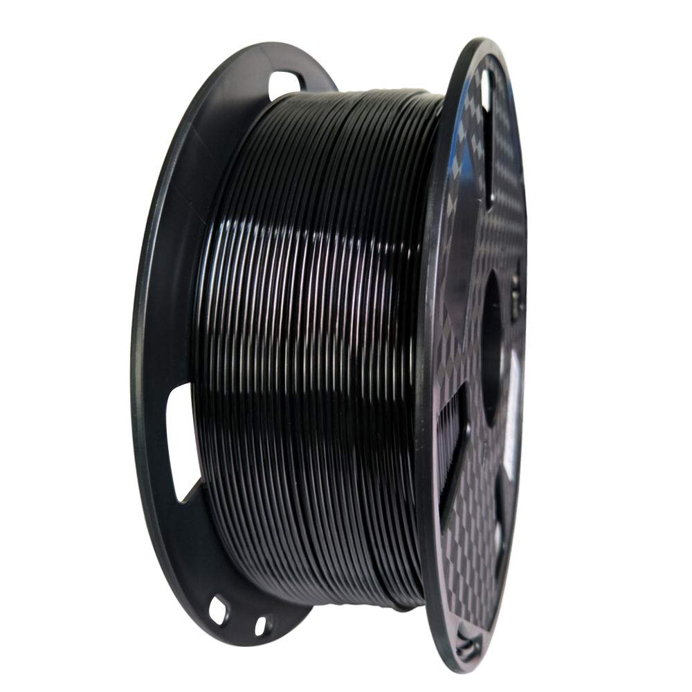 Black Petg Filament 1.75 Mm 1Kg 3D Printing Filament 2.2Lbs Spool 3D Printer Material Fit Most Fdm Printer Easy To Print Cc3D Bl