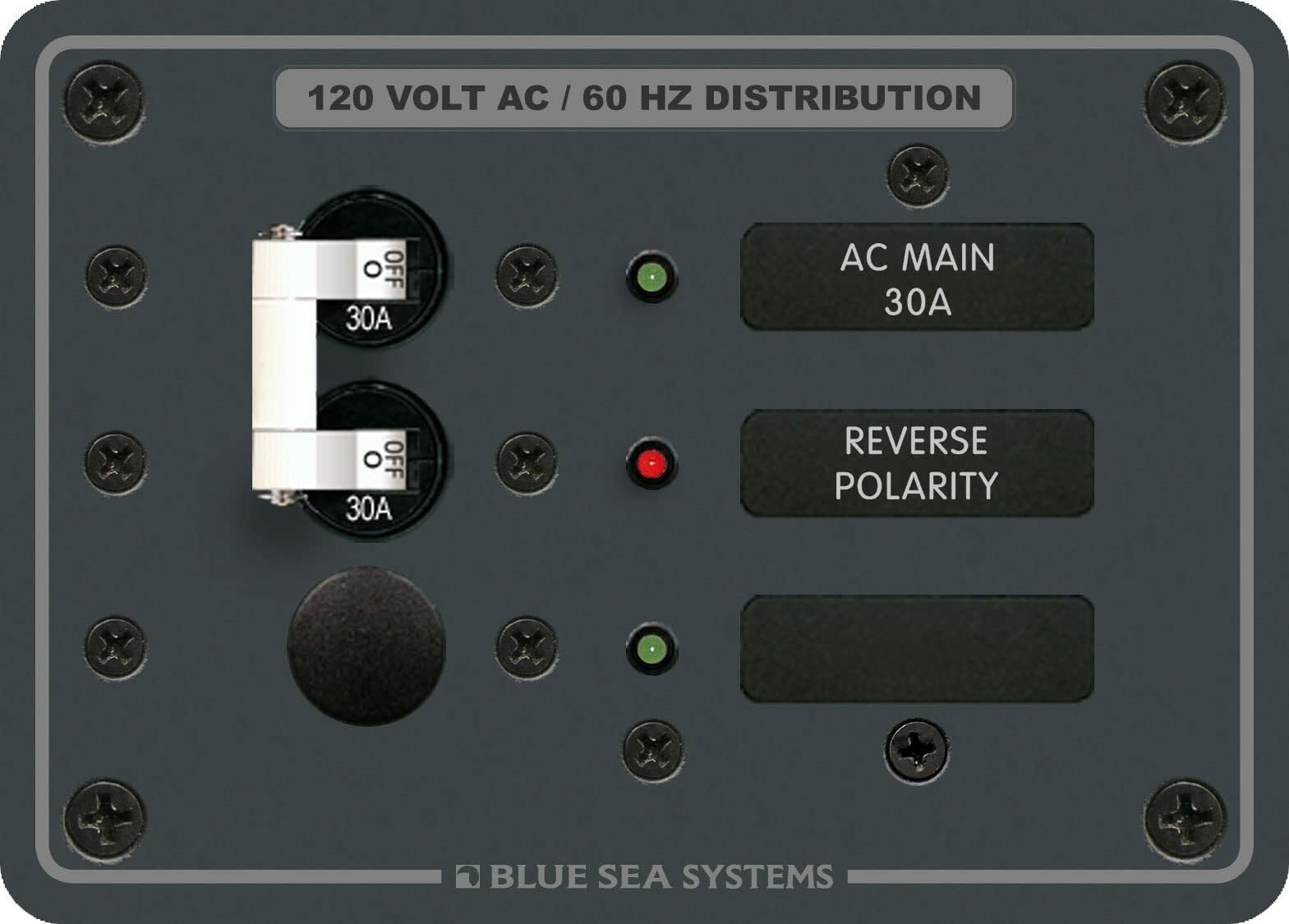 Blue Sea 8029 Ac Main +1 Position Breaker Panel (White Switches)