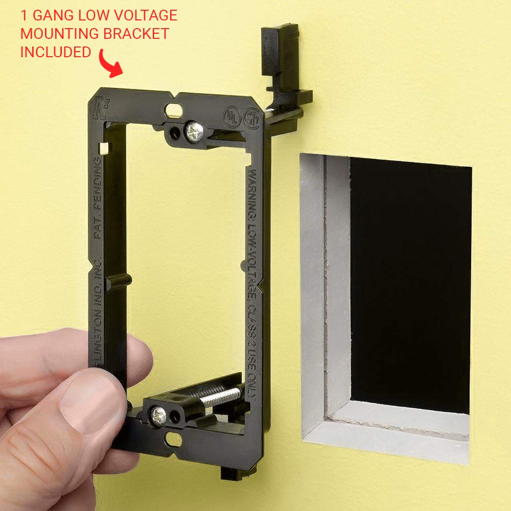 Diytech Premium 4 Speaker Wall Plate, Speaker Plug, Supports 4 Speaker Configurations, Speaker Port For Wall Speaker Wire, Speak