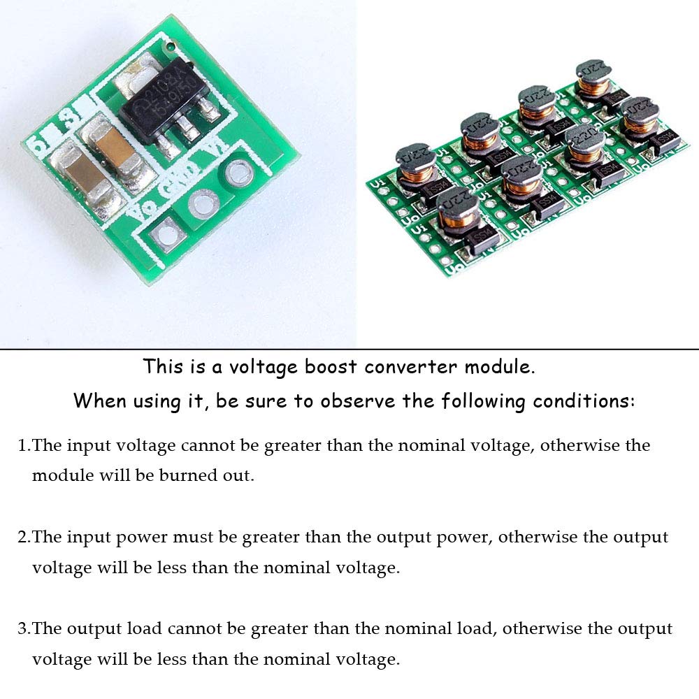 Comidox 1.5V 1.8V 2.5V 3V 3.3V 3.7V 4.2V To 5V Dc Dc Step Up Power Module Voltage Boost Converter Board 0.9 5V To 5V 5Pcs