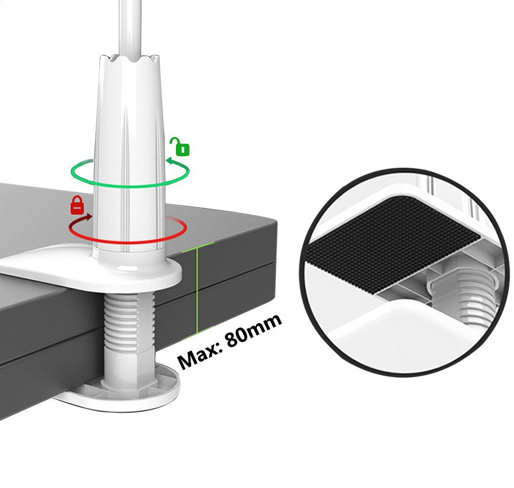 Zton Universal Cell Phone Holder, Universal Mobile Phone Stand, Lazy Bracket, Flexible Long Arms Clip Mount For Iphone, Lg, Etc.