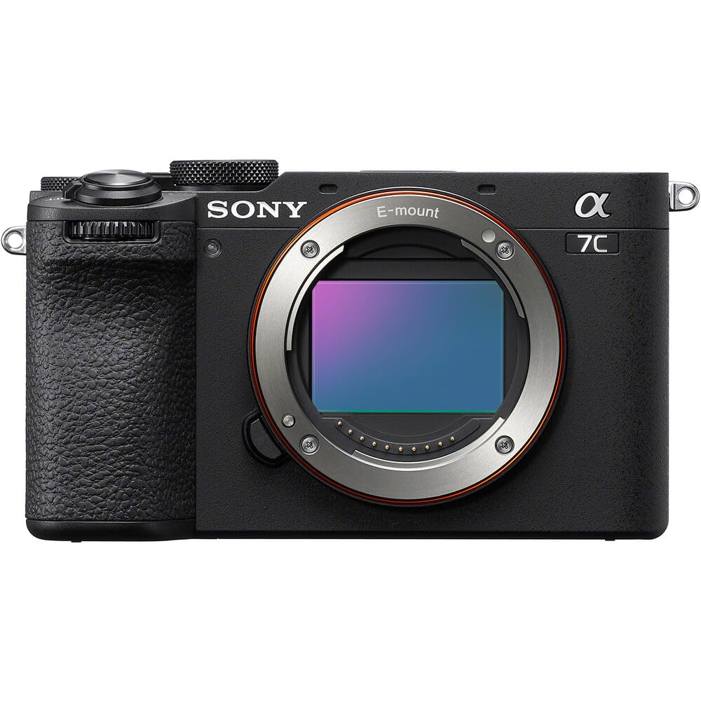 Sony A7C Ii Full Frame Mirrorless Interchangeable Lens Camera | Official Sony Usa Partner Model | Body Black Ilce 7Cm2/B Bundle