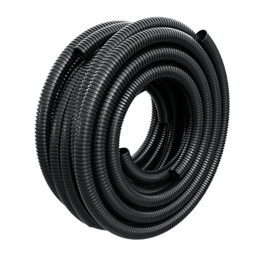 15 Ft 1/4    Wire Loom Split Tubing,Dog Cat Cord Protector,Split Wire Loom Tubing Wire Conduit   Black (15Ft 1/4'')