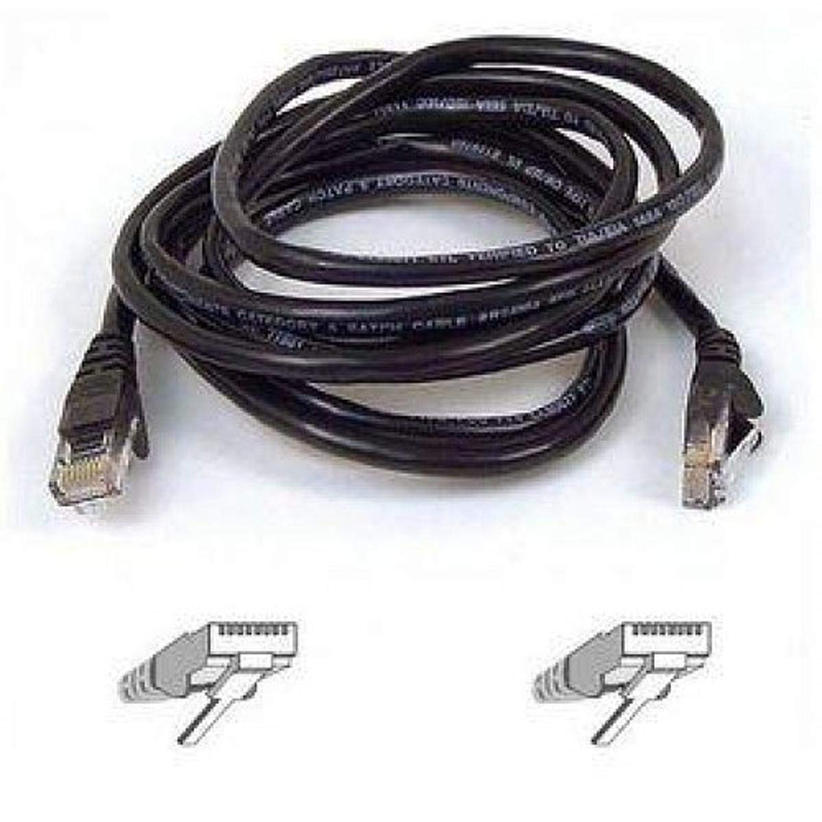 Belkin A3L791 18In Blk 18 Inch Cat 5E Rj 45 Male To Rj 45 Male Patch Cable (Black)