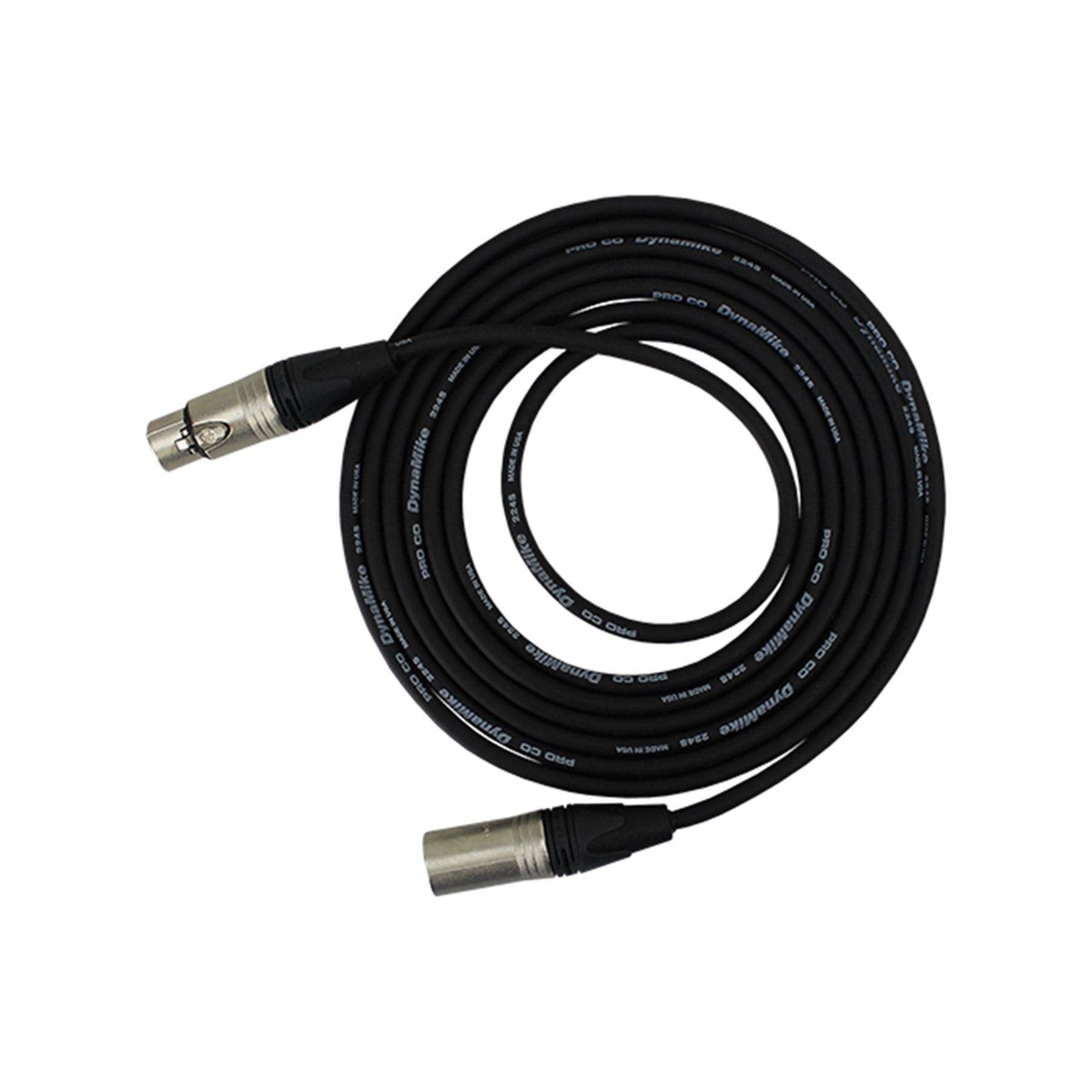 Pro Co Sound Excellines 20' Xlr (M) To Xlr (F) Lo Z Microphone Cable, 2X 24 Gauge