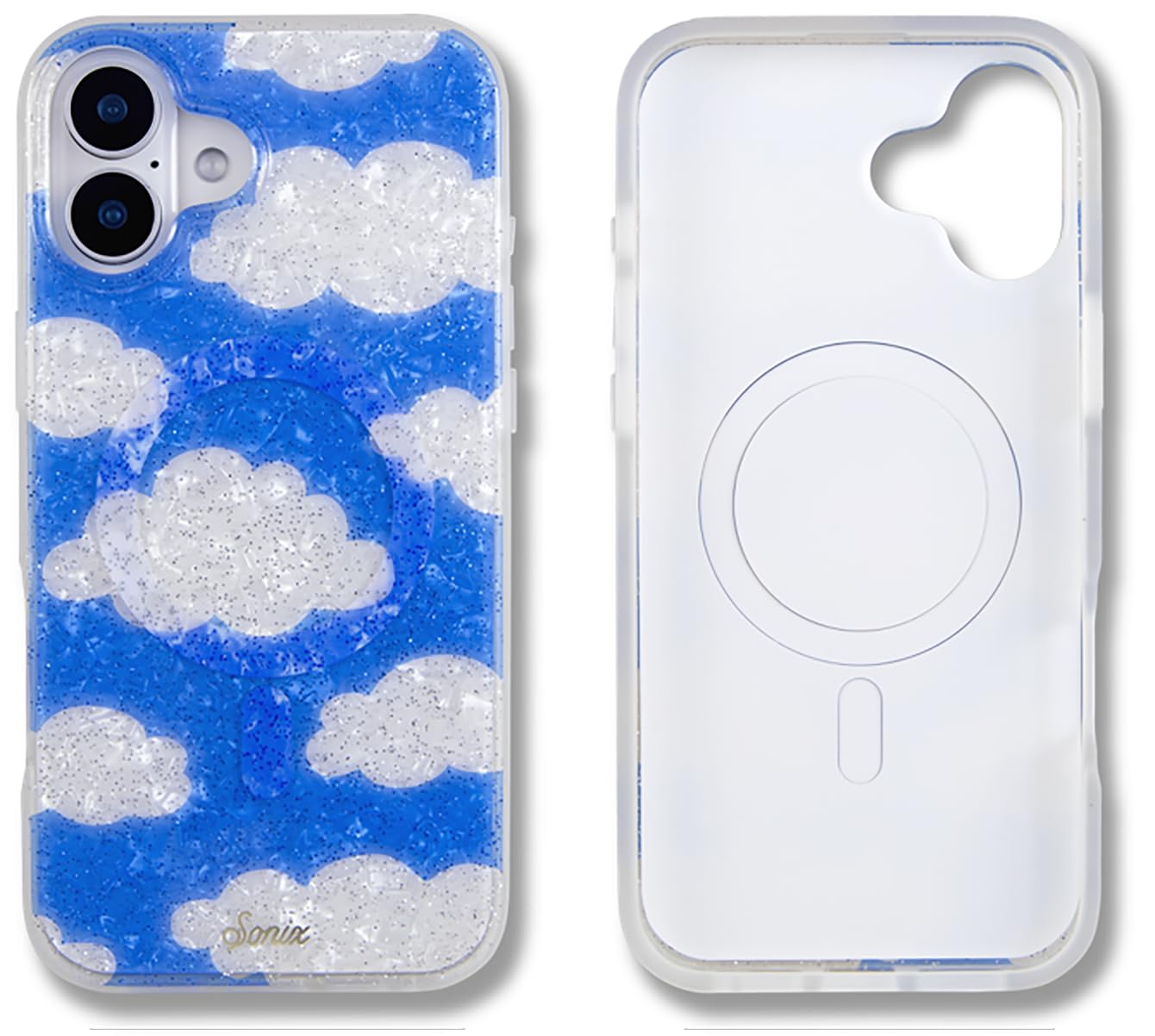 Sonix Case For Iphone 16 Plus | Compatible With Magsafe | 10Ft Drop Tested | Glitter Coulds | Day Dream