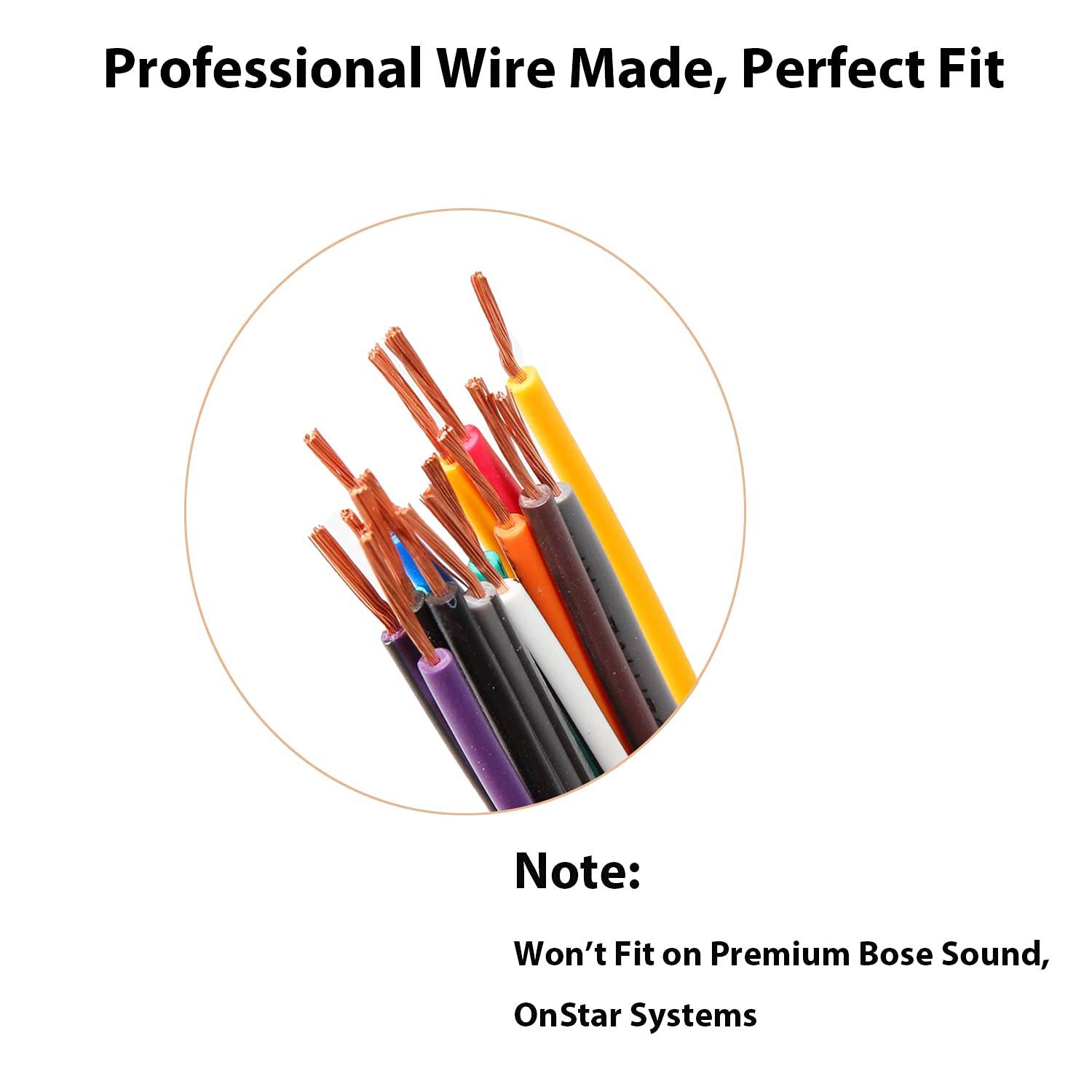 Red Wolf Car Radio Harness Kit Male & Female Connector For 2006 2013 Chevy Gmc Sierra Savana Buick Install Aftermarket Stereo He