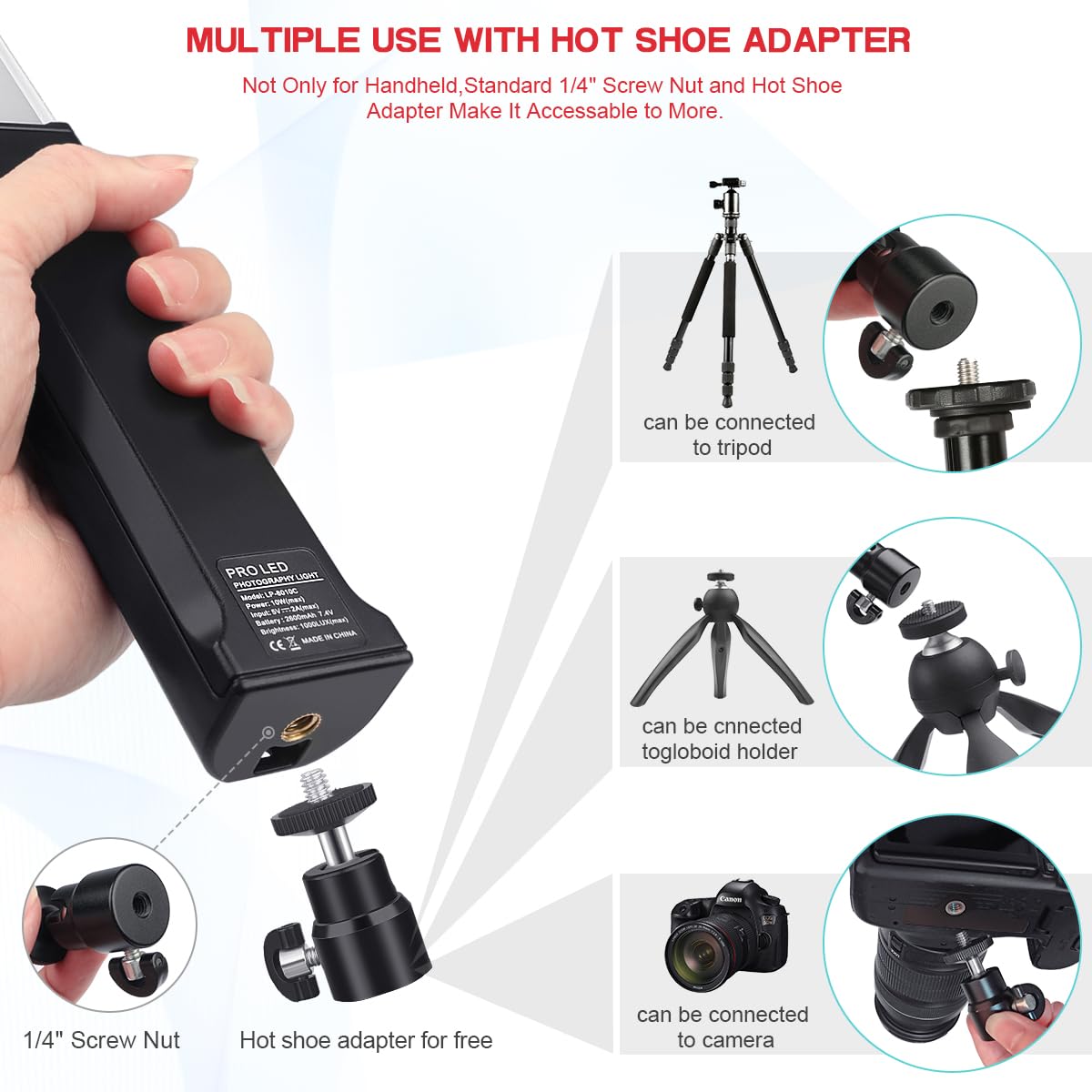 Hagibis Rgb Photography Light Wand, Handheld Led Video Light 9 Colors, With Built In Rechargable Battery And Remote Control, 100