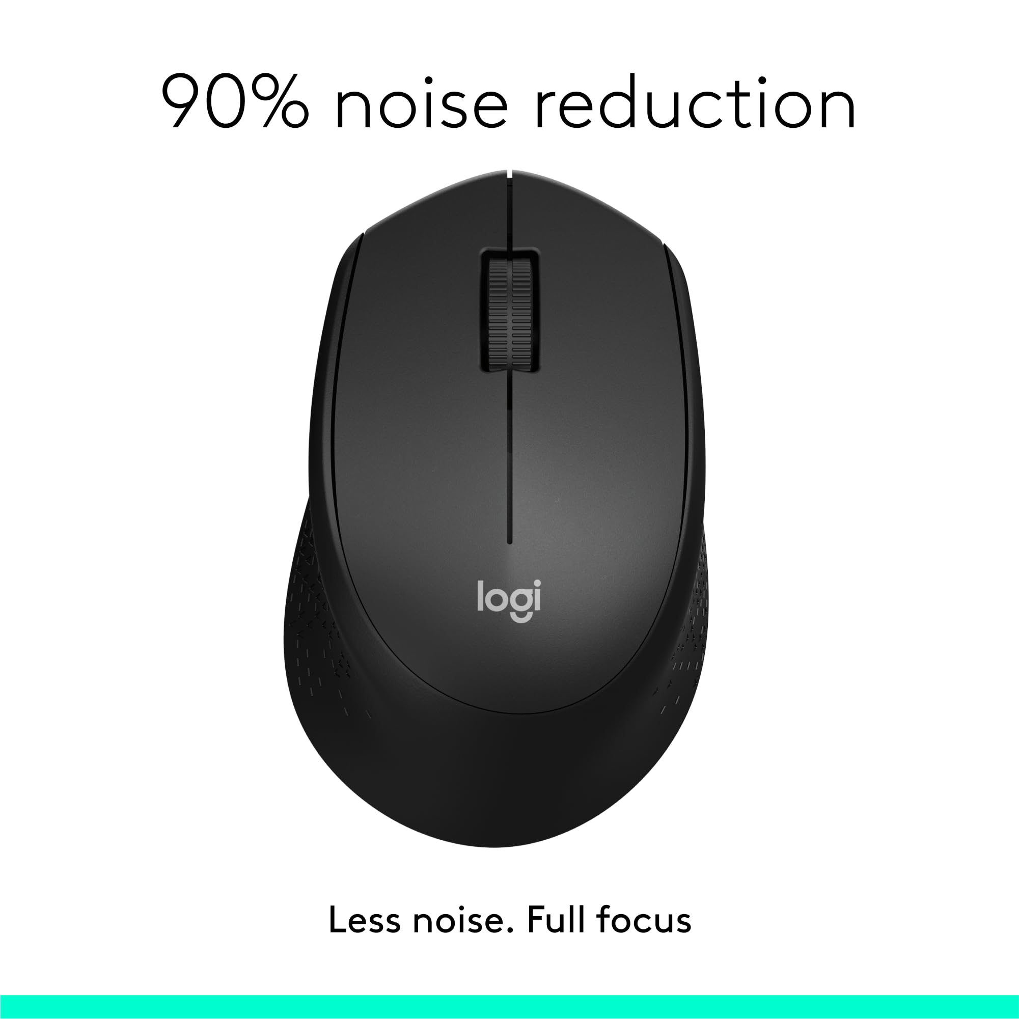 Logitech M331 Silent Plus Wireless Mouse  Black