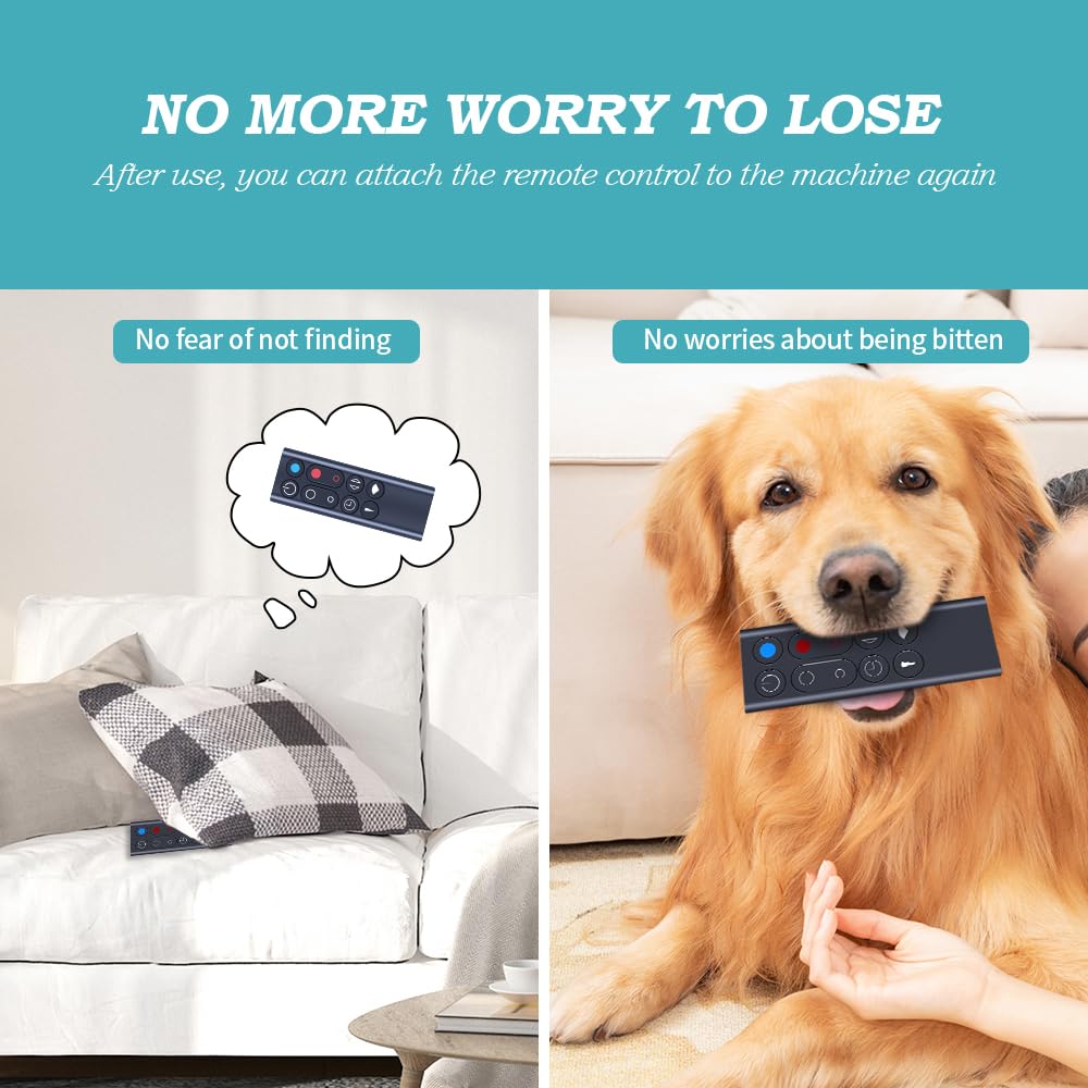 New Replacement Remote Control Compatible With Dyson Hot + Cool Tower Fan Heater Cooler Am09 (Black, Part Numeber: 966538 04)