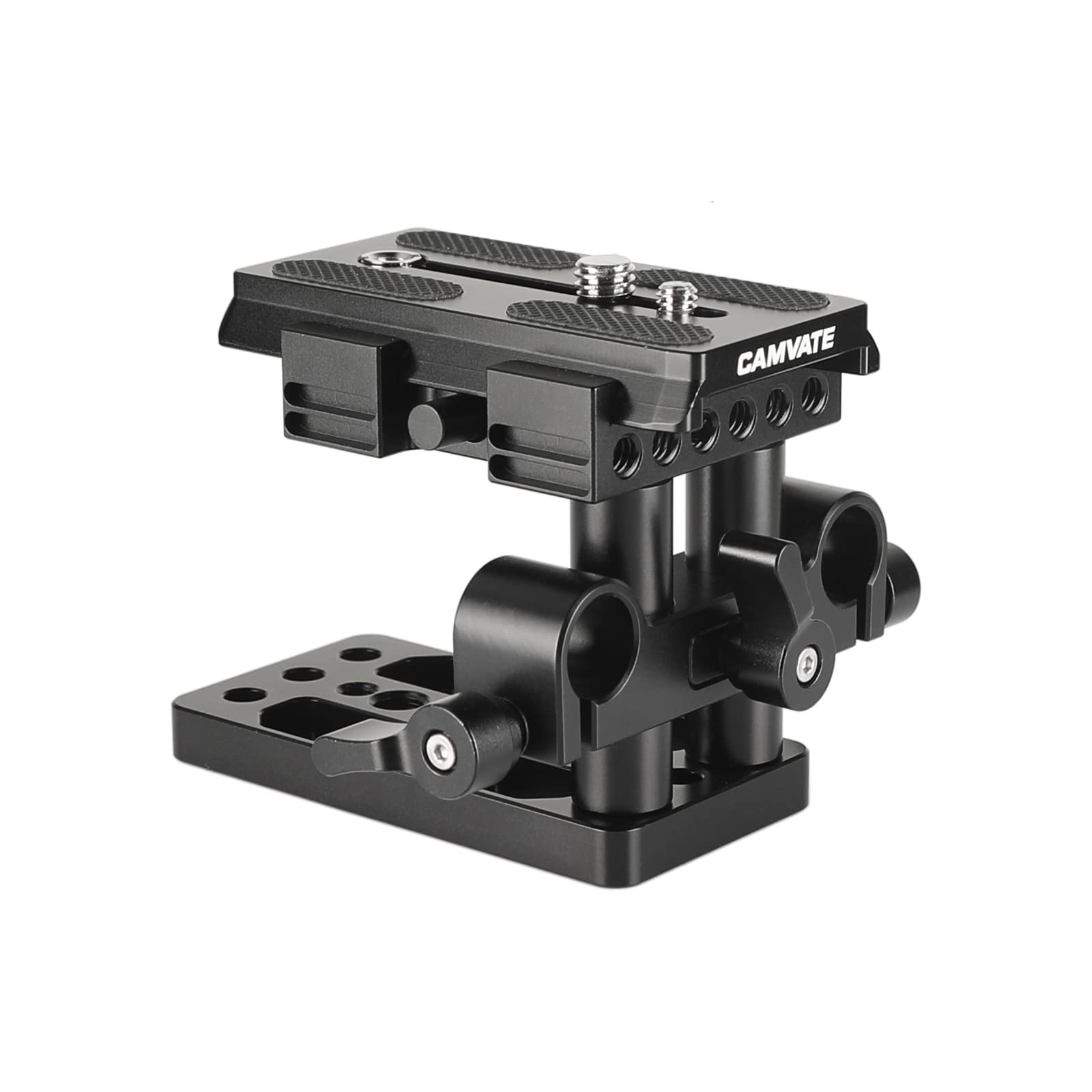 CAMVATE Quick Release Mount Base QR Plate for Manfrotto 501/504/ 577 Tripod Standard Accessory(Black) - 1437