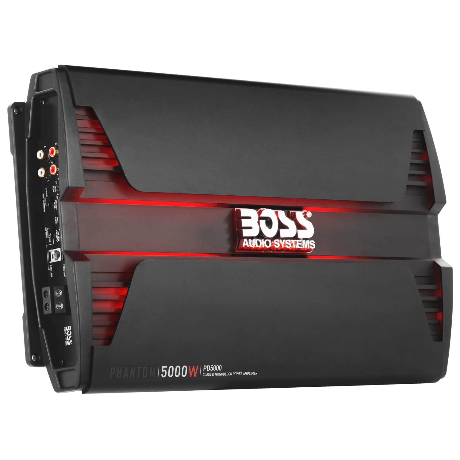 Boss Audio Systems Pd5000 Phantom 5000 Watt, 1, 2, 4 Ohm Stable Class D Monoblock Car Amplifier With Remote Subwoofer Control