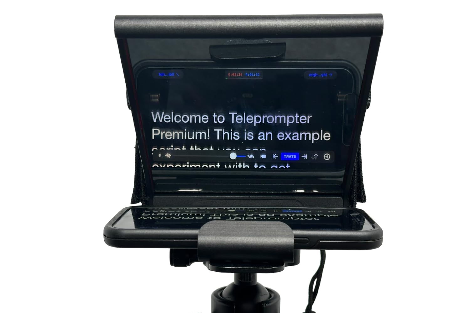 Glide Gear 3 In 1 Tmp 75 Laptop Smartphone Prompt Dslr Video Zoom Teleprompter